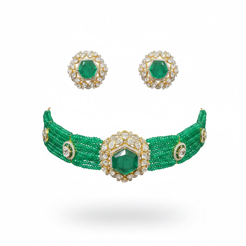 Noor Mahal Polki choker