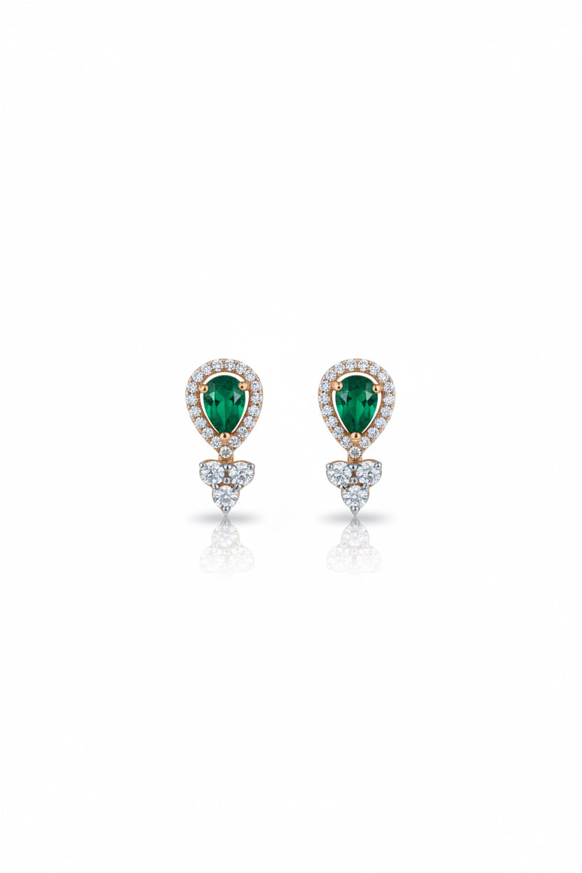 Emerald studs