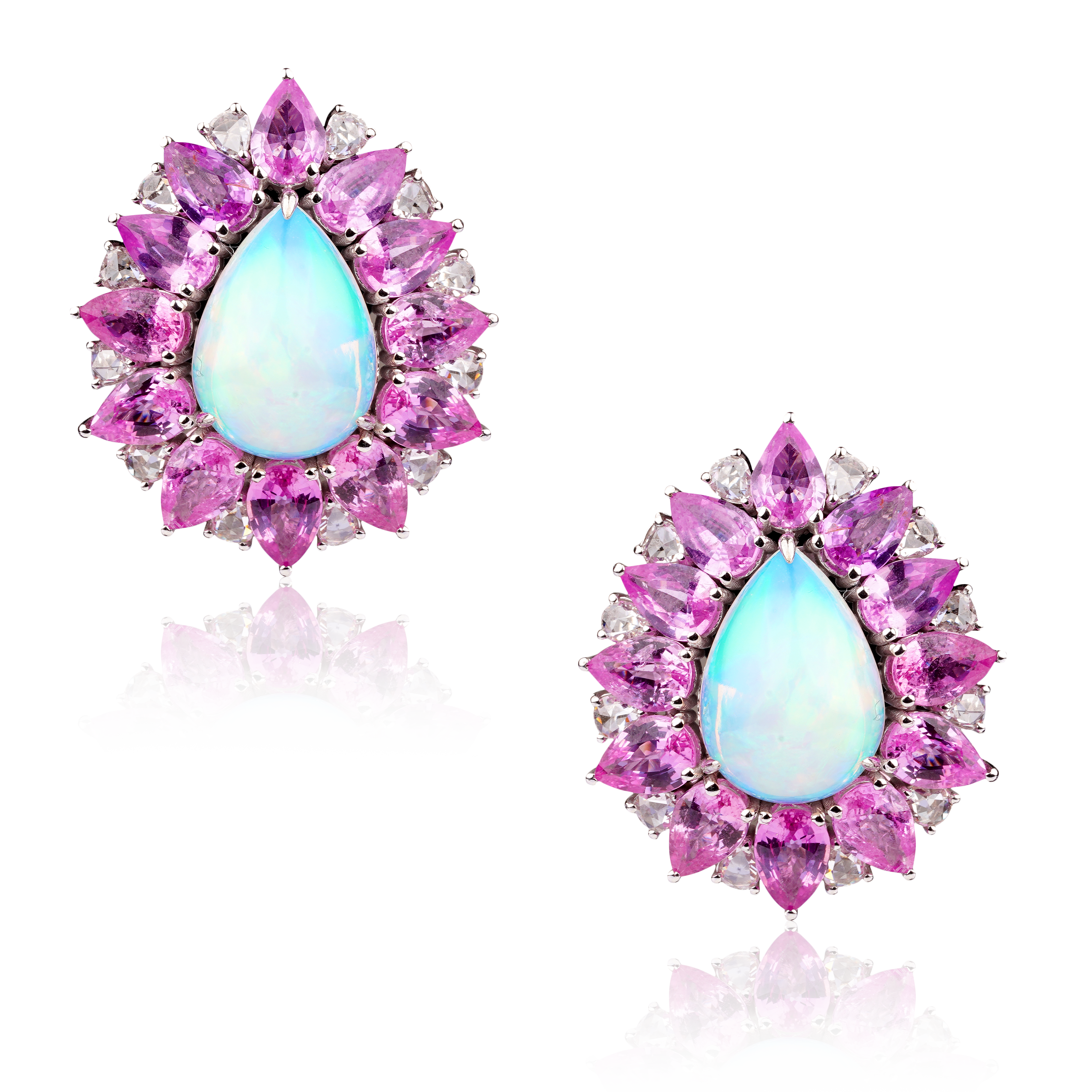 Pink Opal Gleam Harmony Earrings
