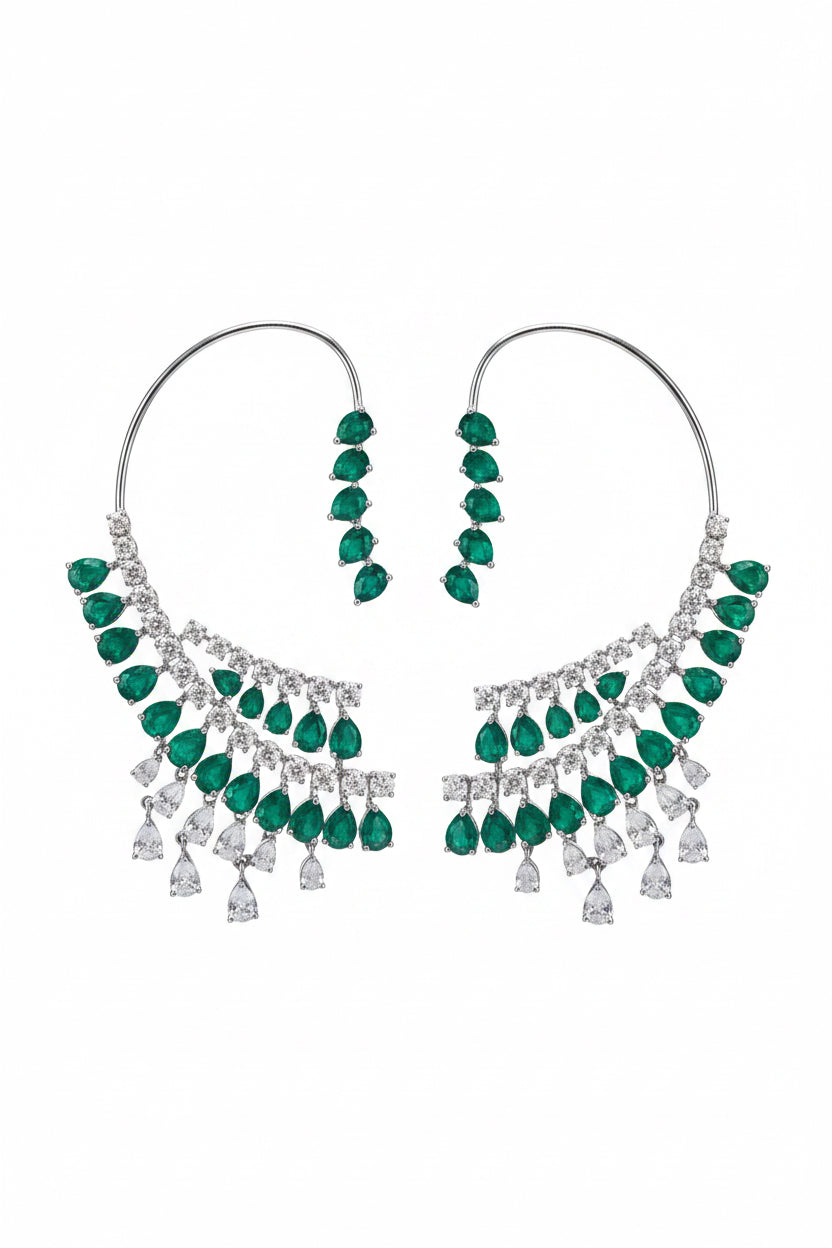 Luxe Emerald Earcuff