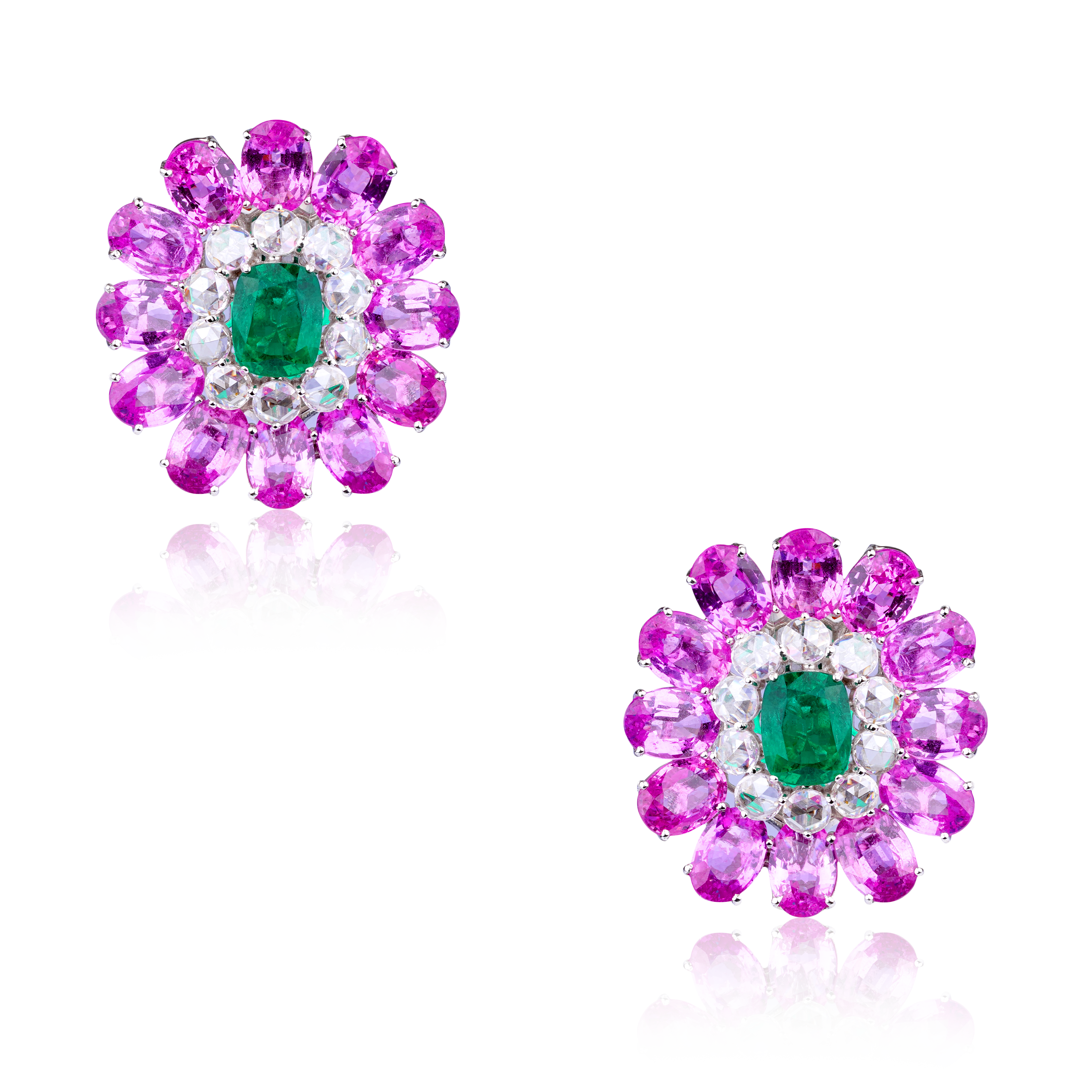Emerald Rosewater Delight Earrings