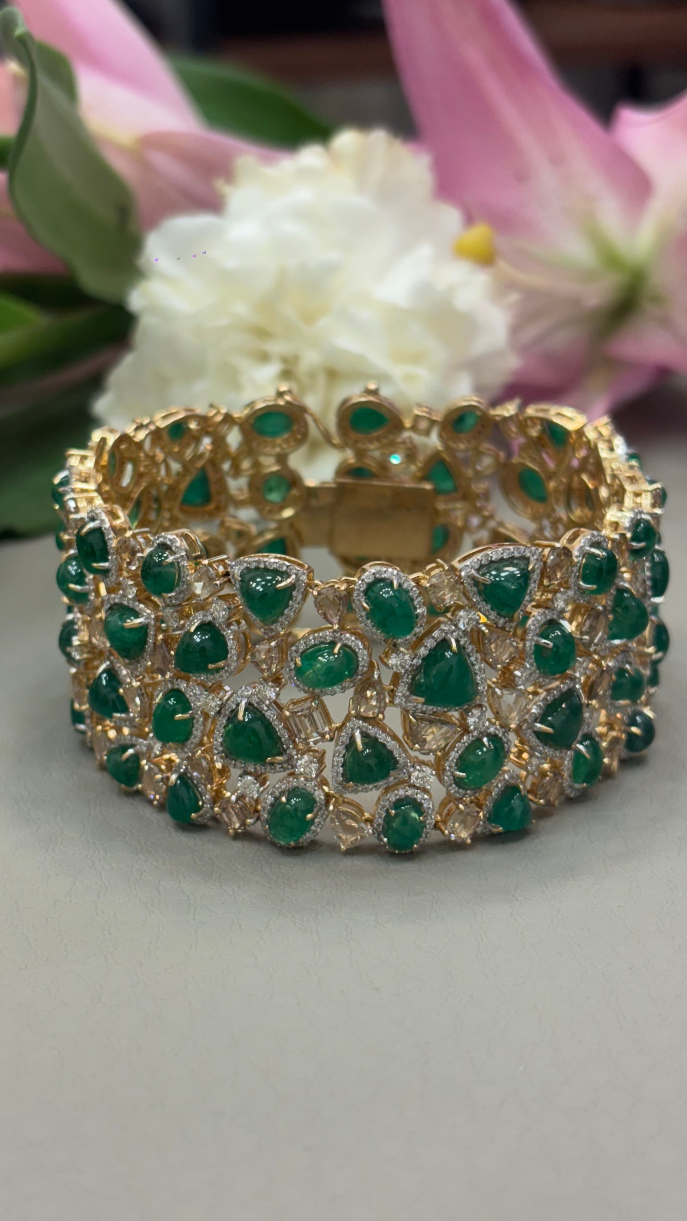 Emerald Gold Bracelet