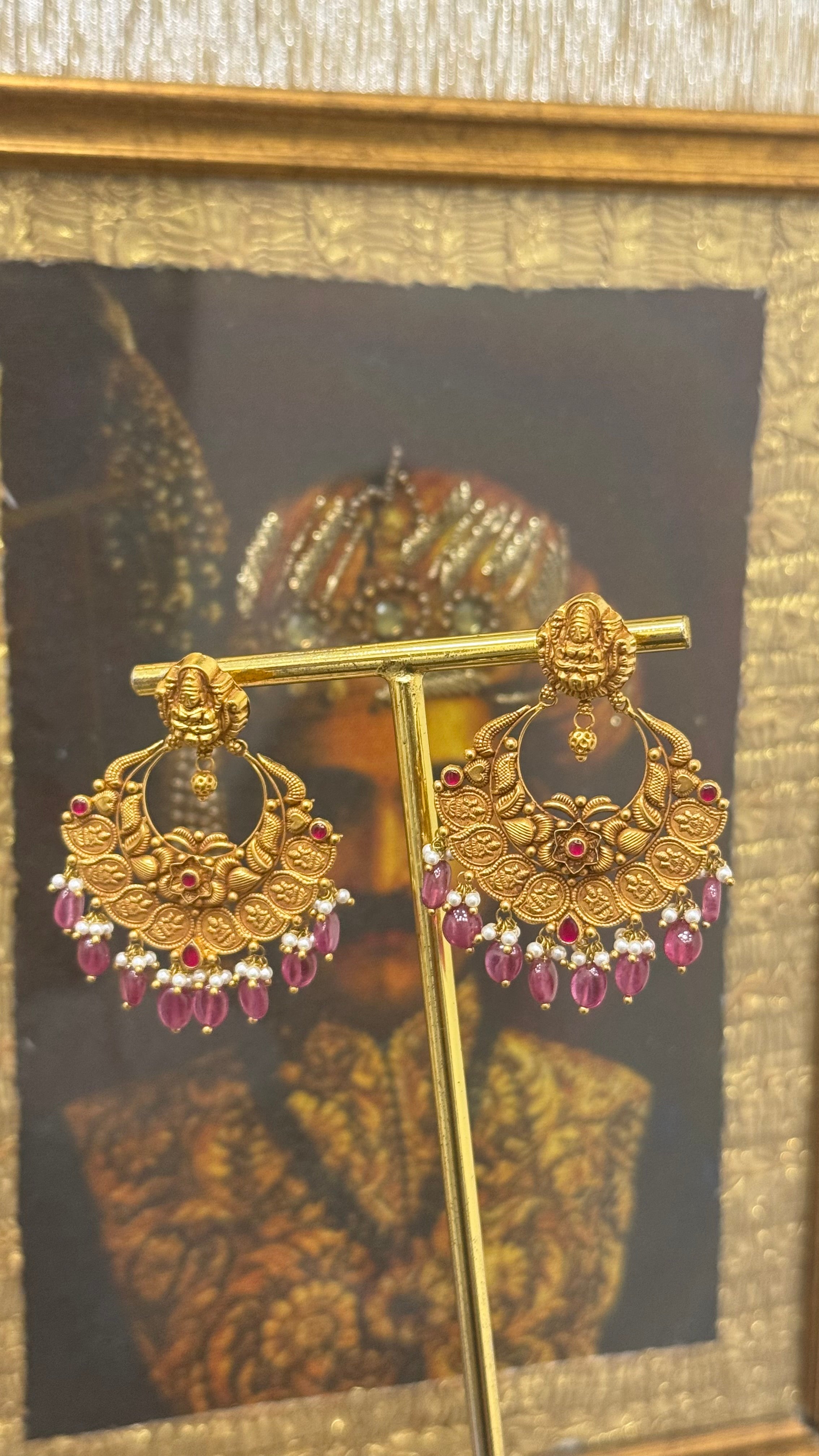 Goddess Motif Chandbali