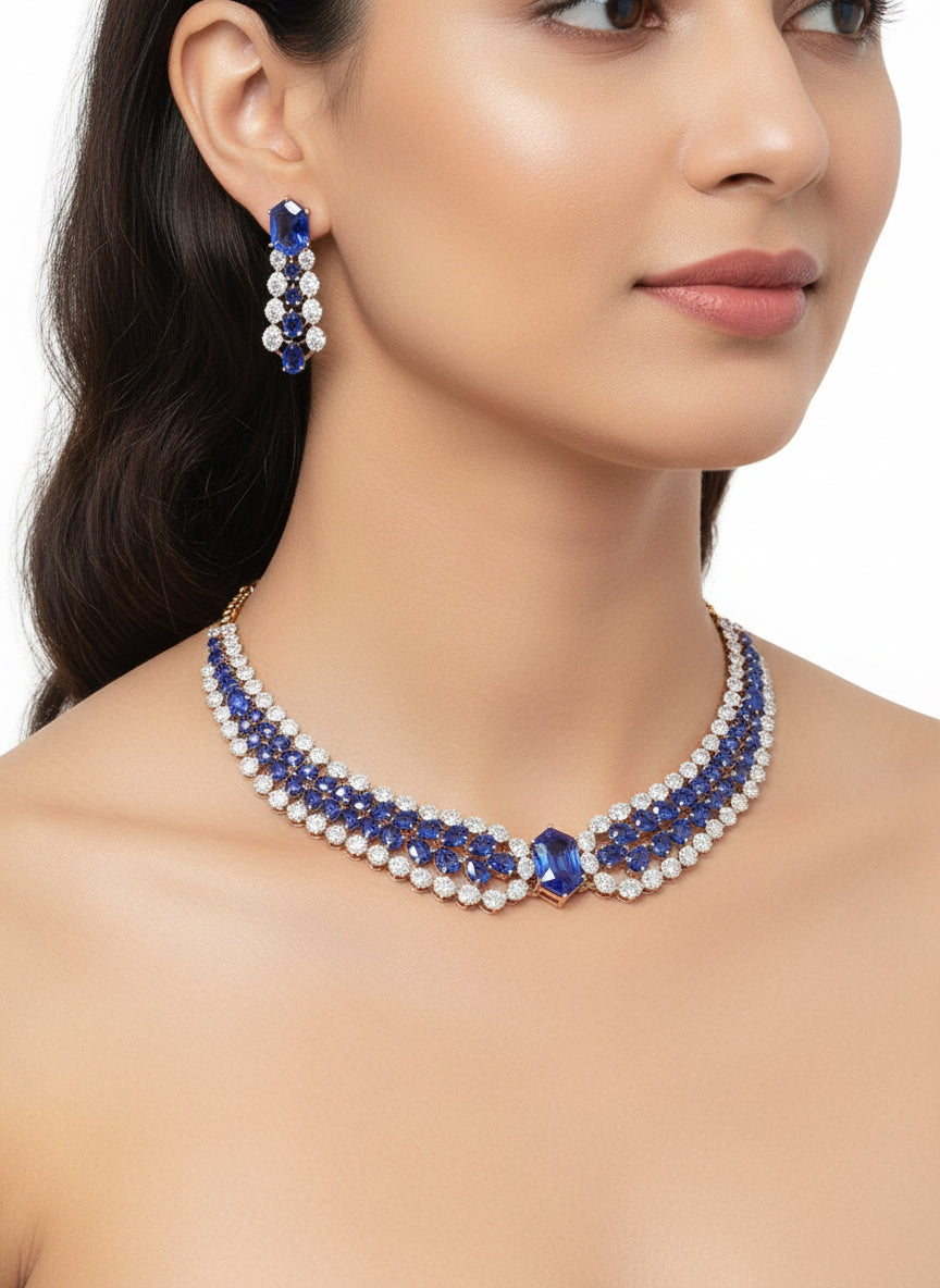 Diamond Sapphire Set