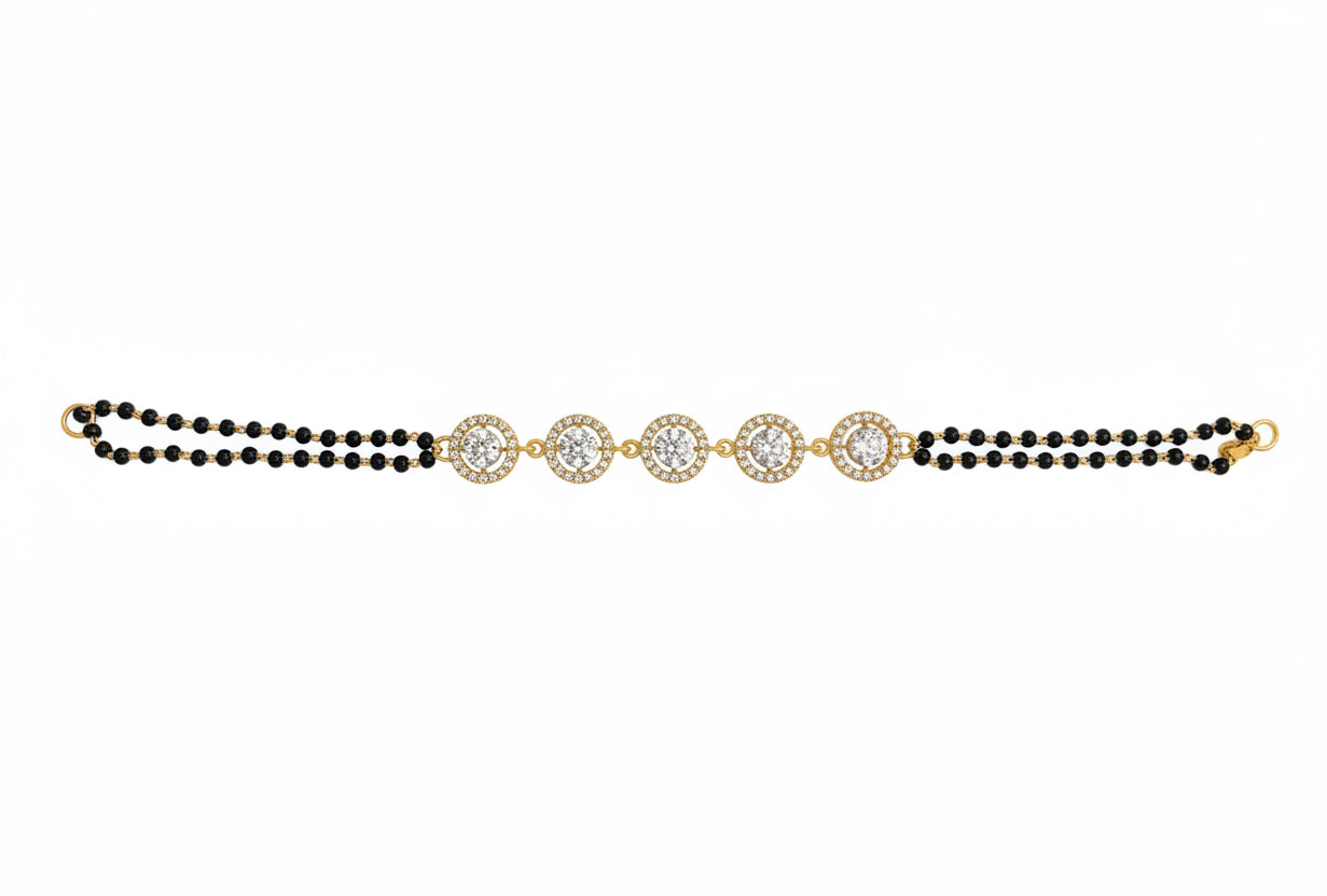 Halo Mangalsutra Bracelet