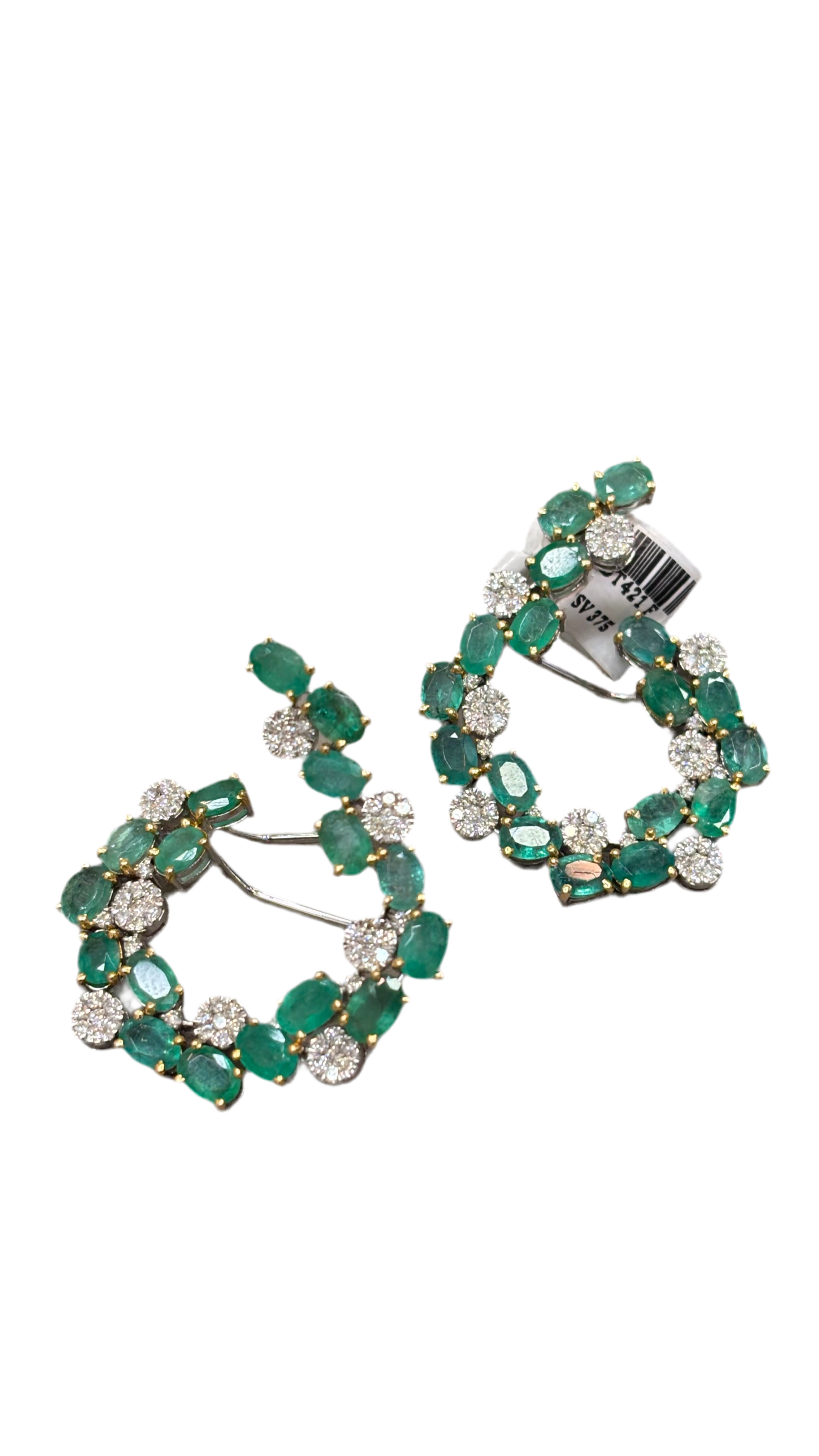 Emerald Embrace Earrings