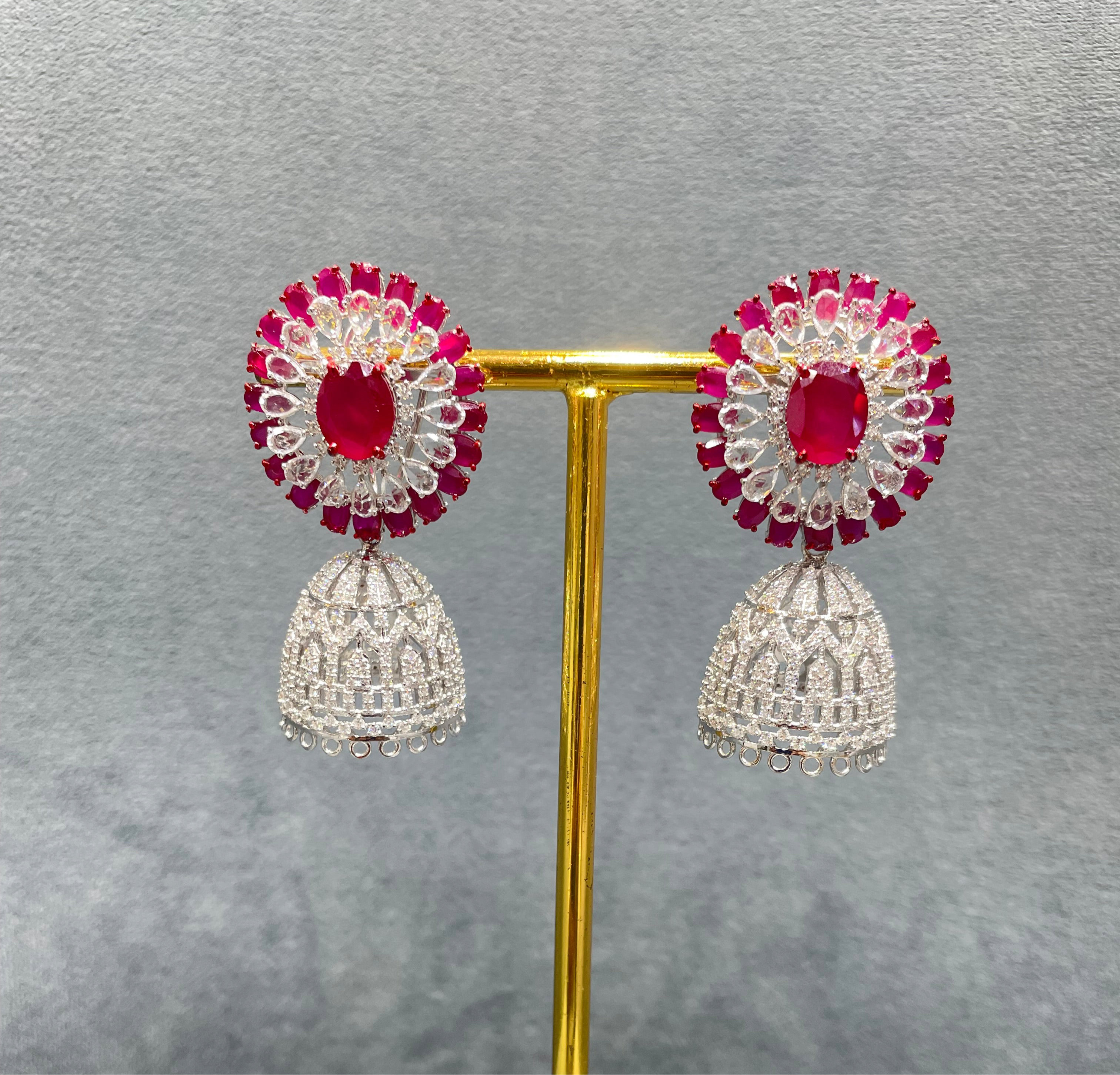 Diamond Royal Ruby Radiance Earrings