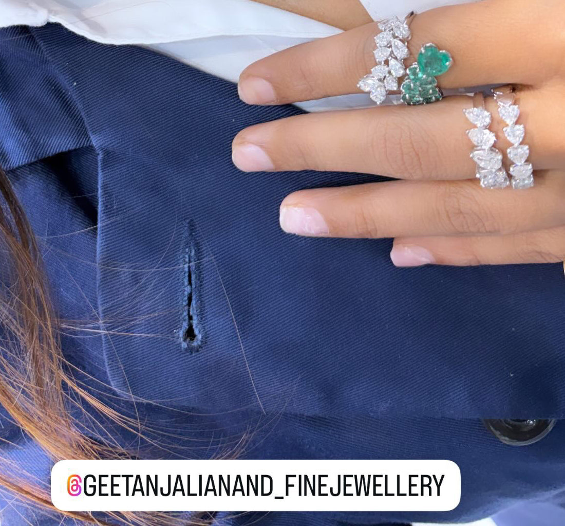 Diamond Leaf Ring