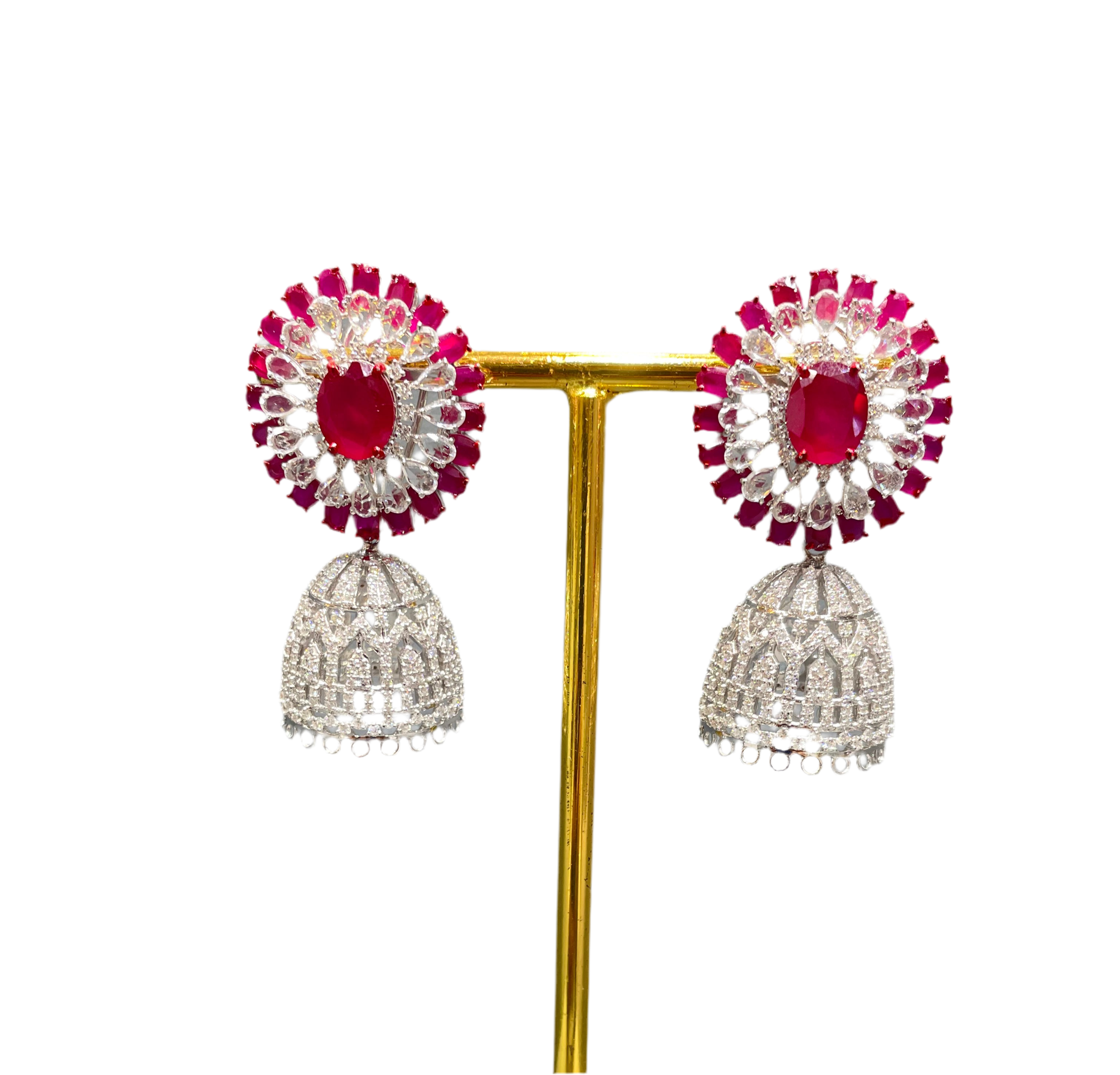 Diamond Royal Ruby Radiance Earrings