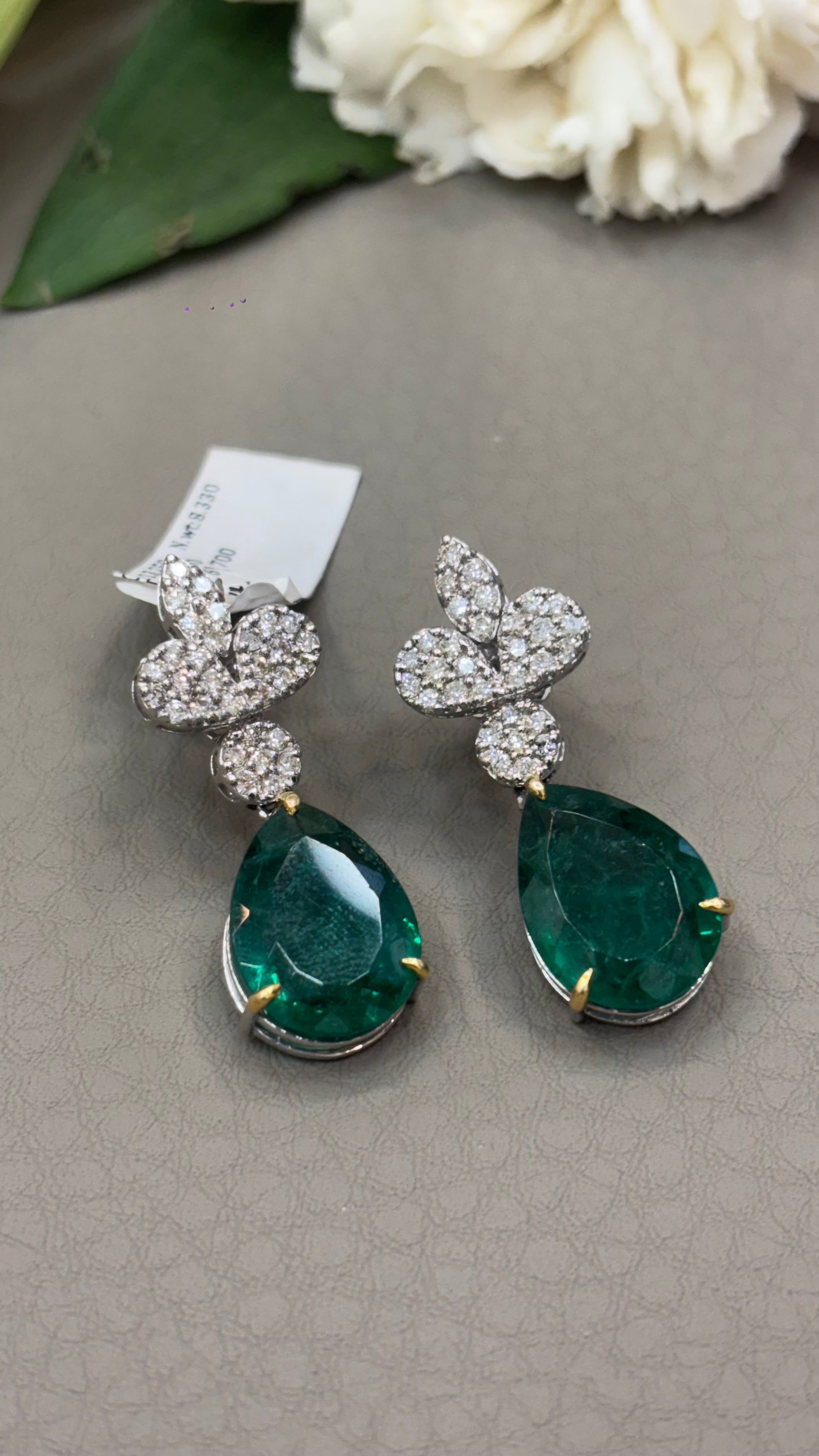 Emerald Drop Earrings