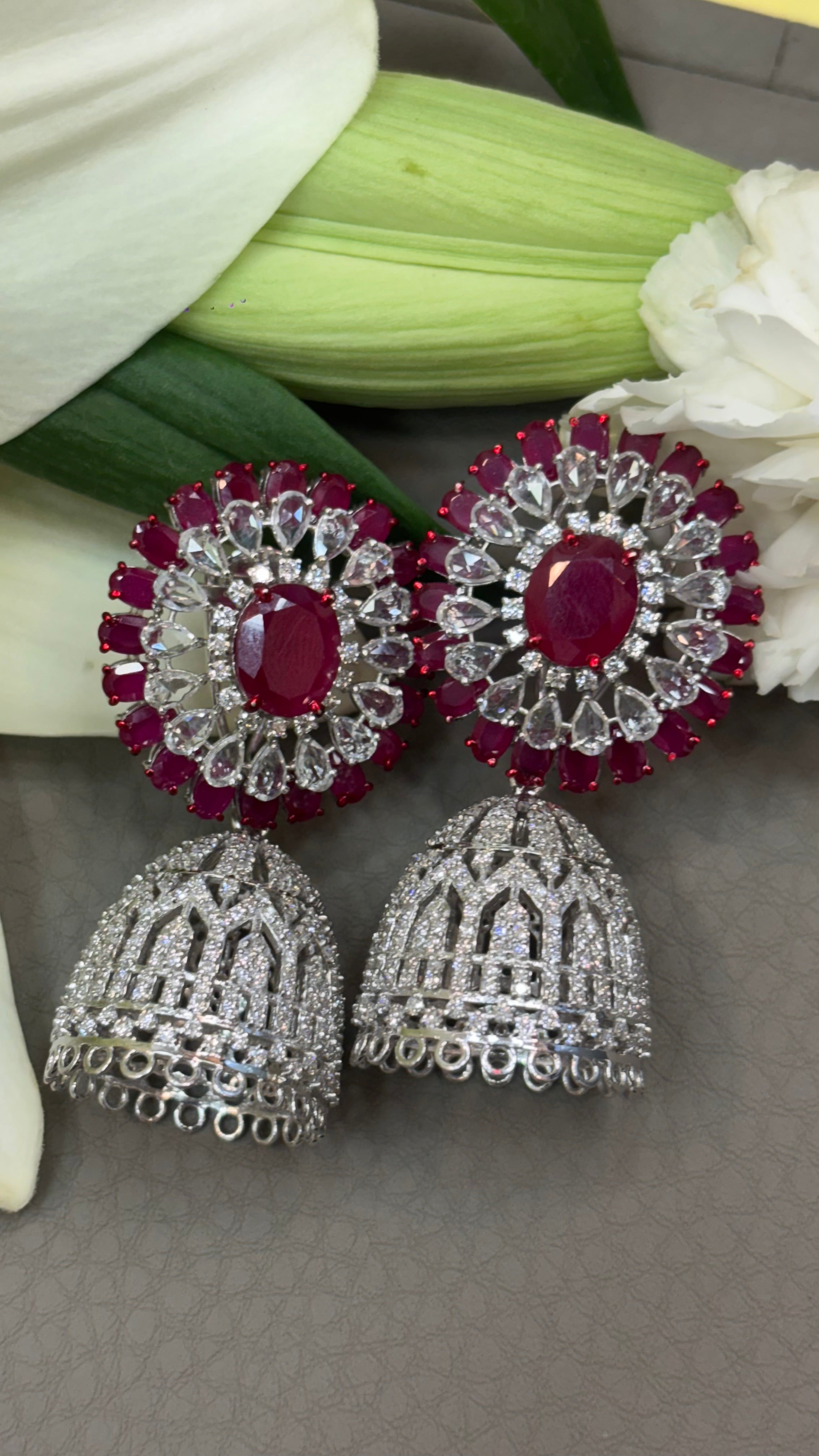 Diamond Royal Ruby Radiance Earrings