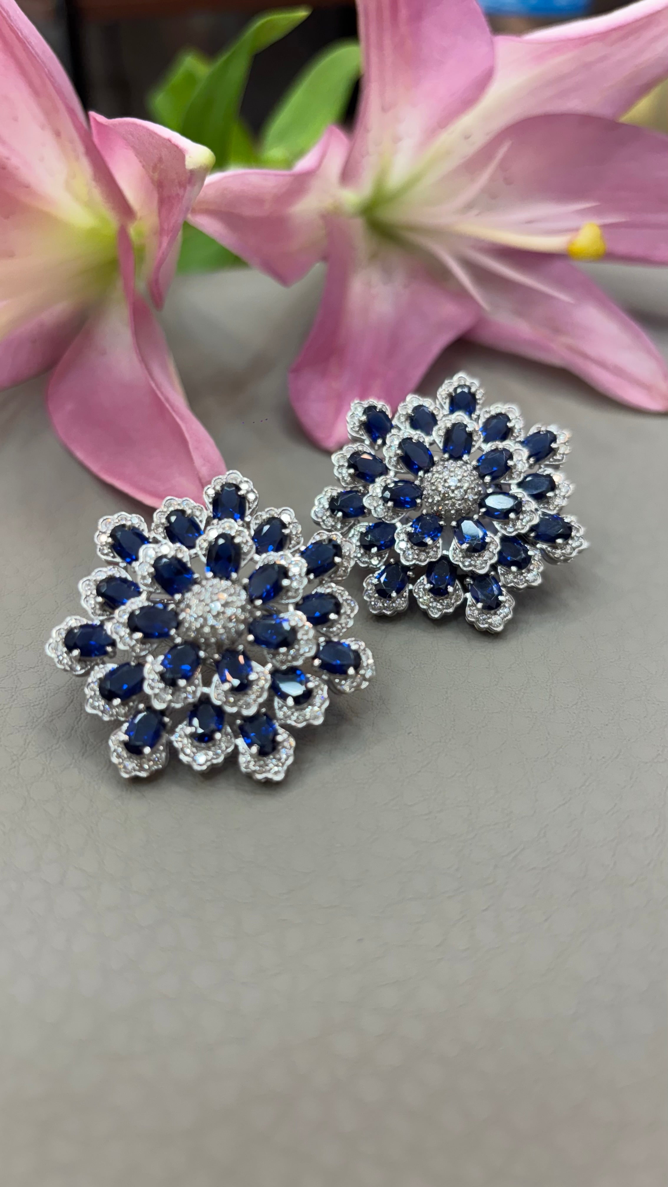 Midnight Bloom Studs