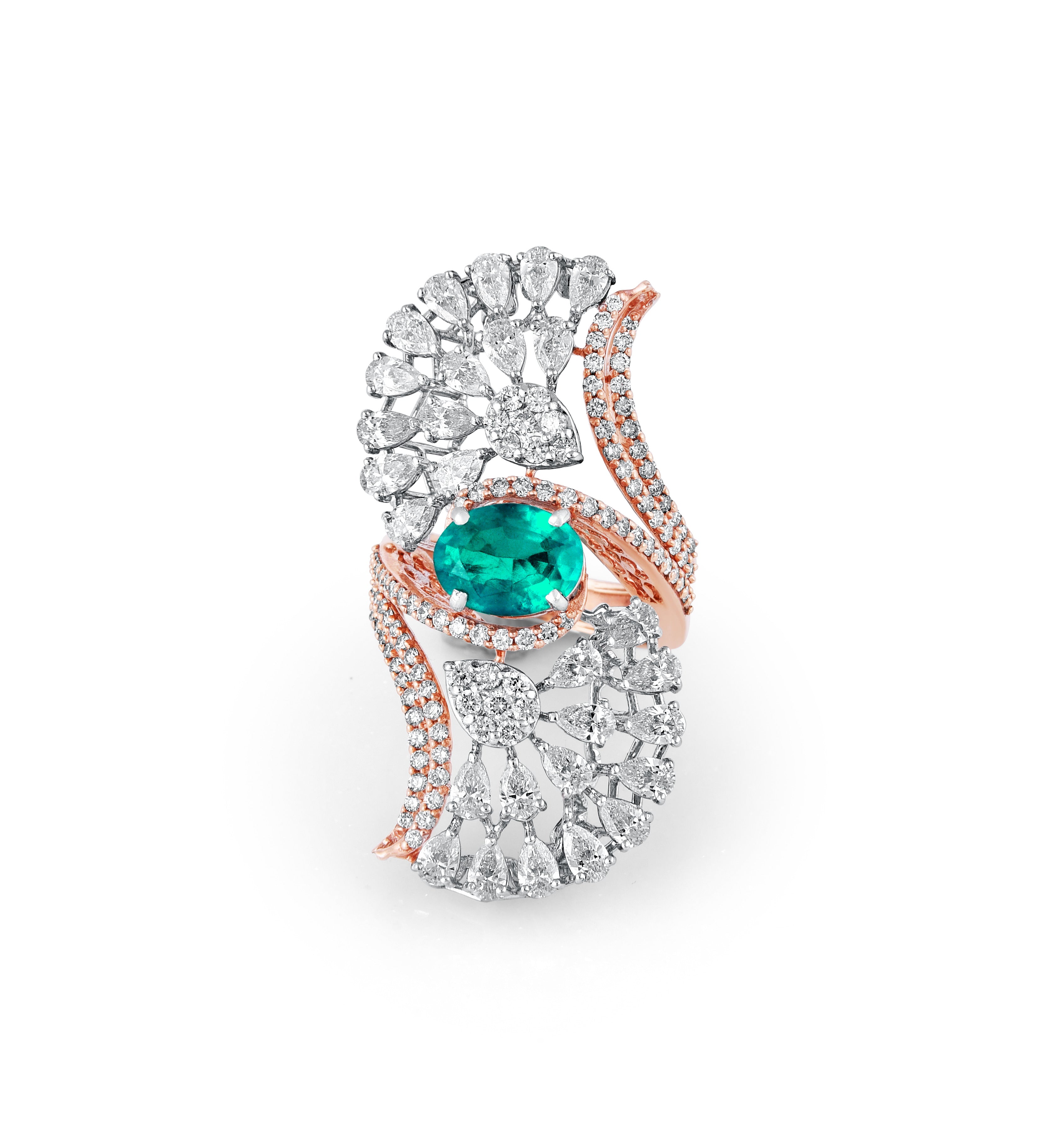 EMERALD ENCHANTMENT WINGED RING