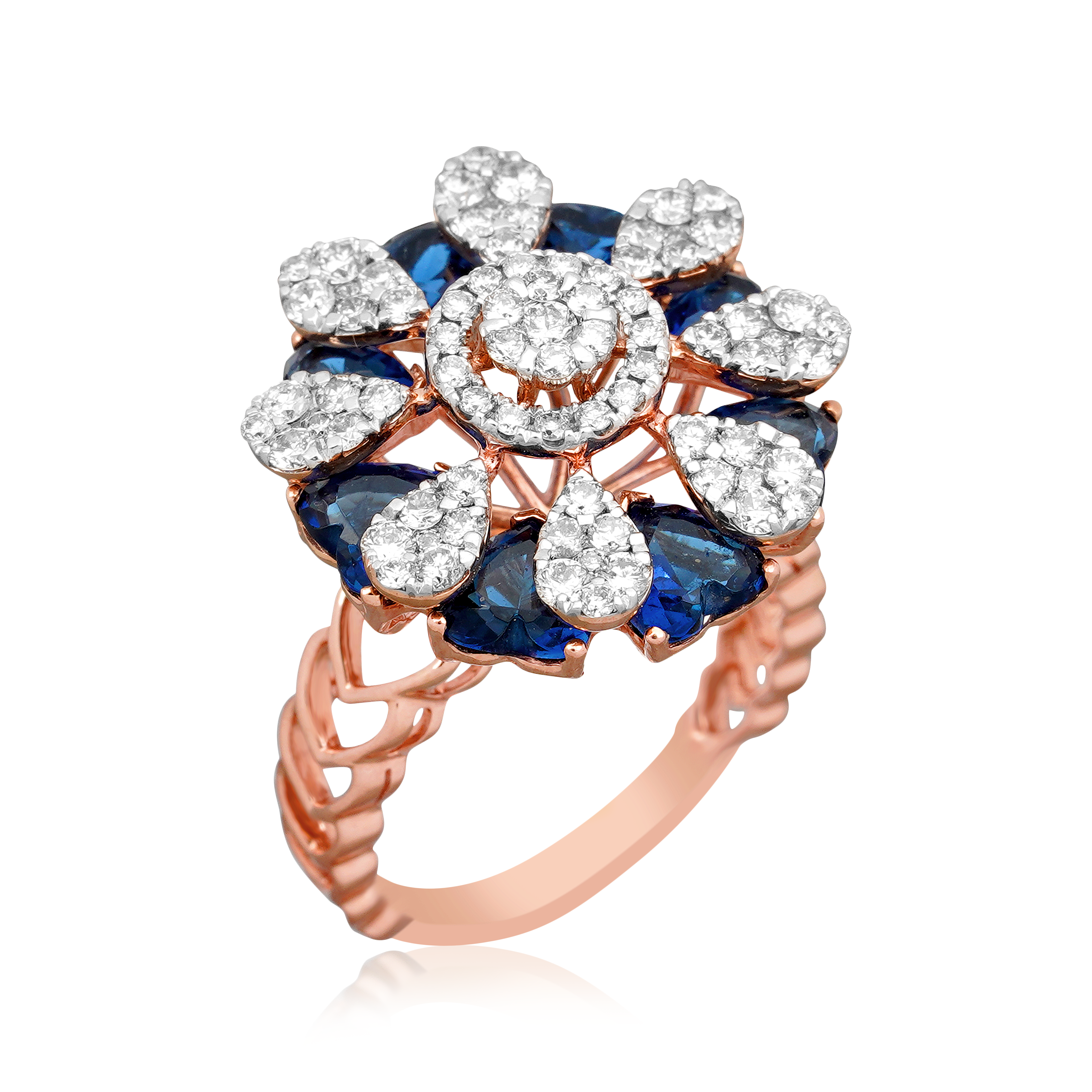 Rosegold Sapphire Ring