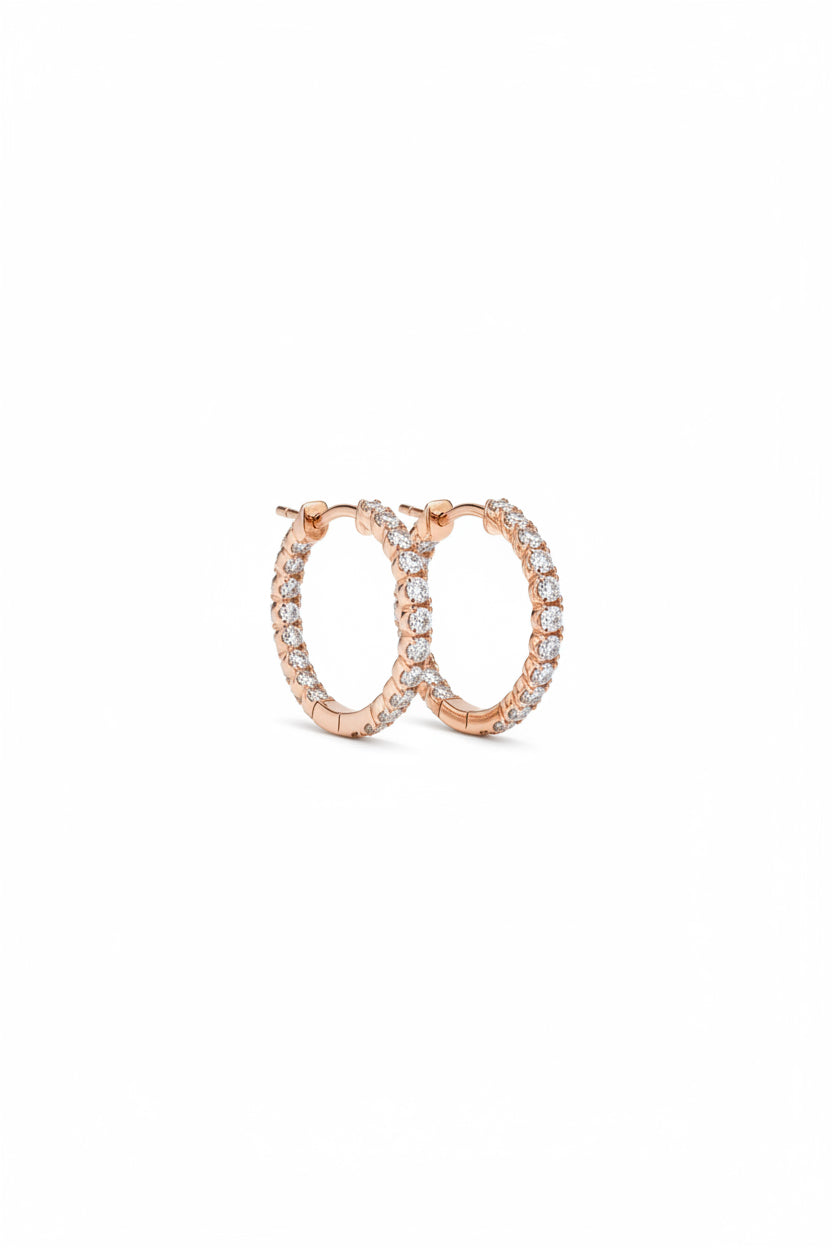 Celeste Diamond Hoops