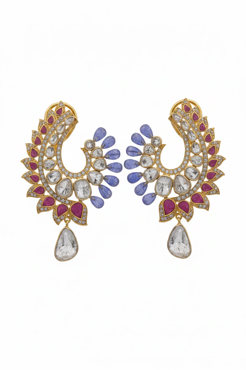 Royal Aura Polki Earrings