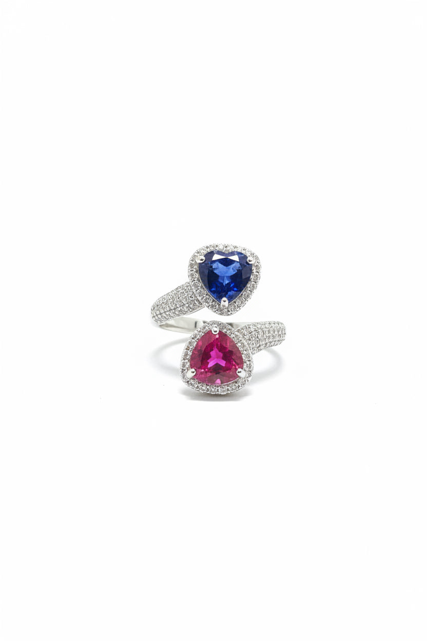 Starlit Ruby Tanzanite Ring