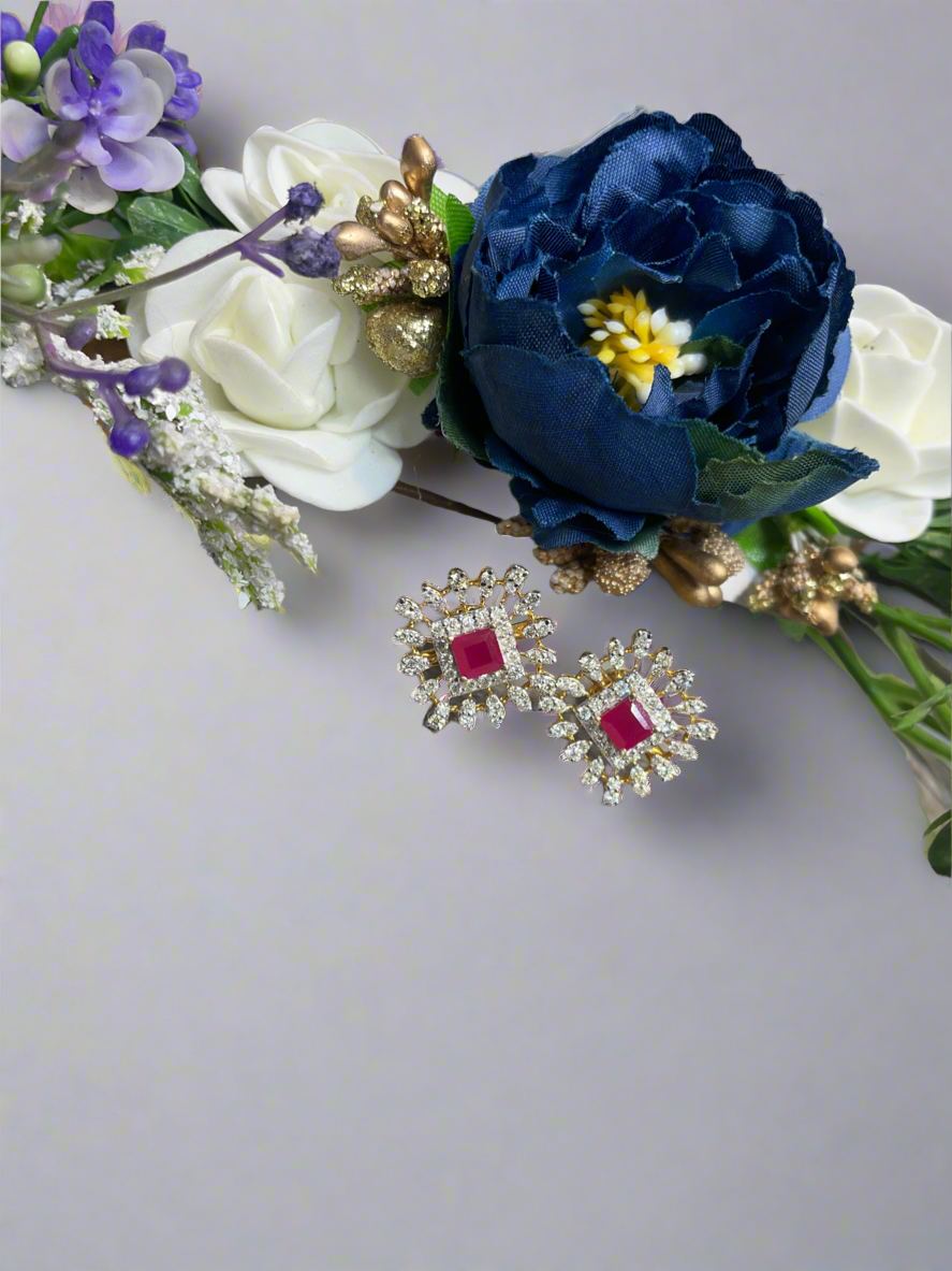 Diamond Halo Studs