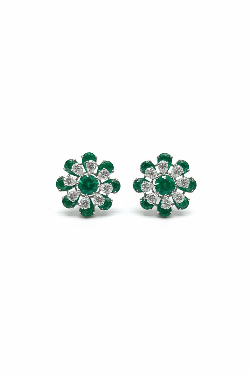 Emerald studs