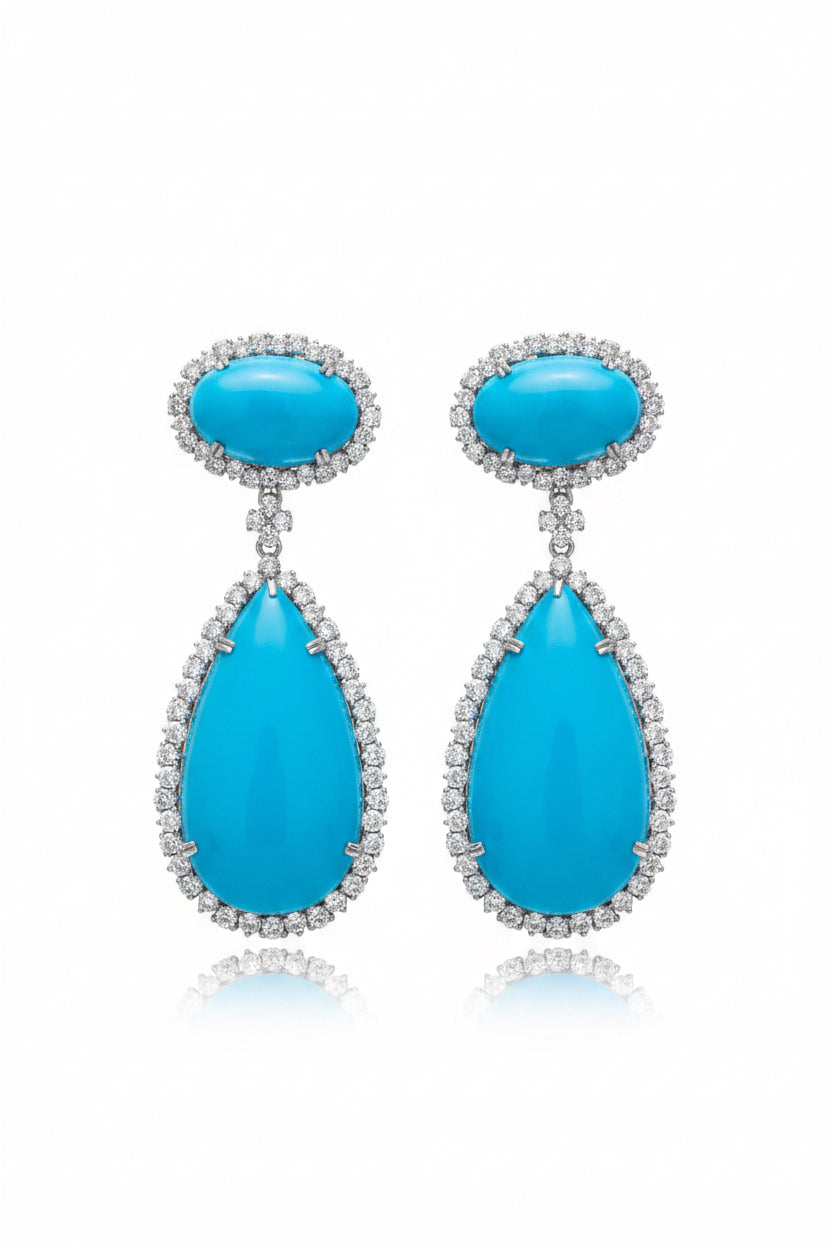 Turquoise earring￼