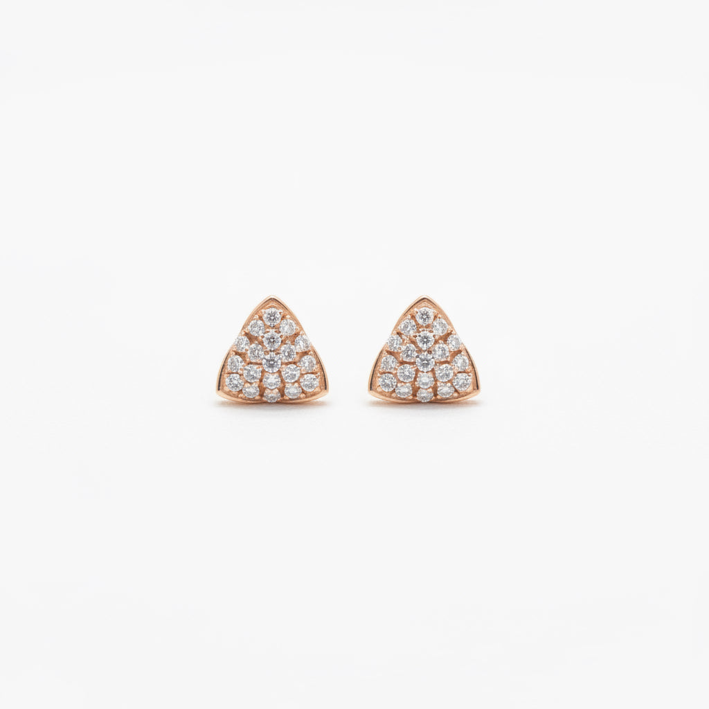 Triangle diamond studs