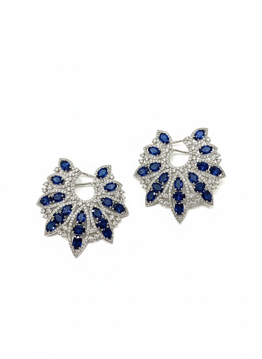 Sapphire Blossom Studs