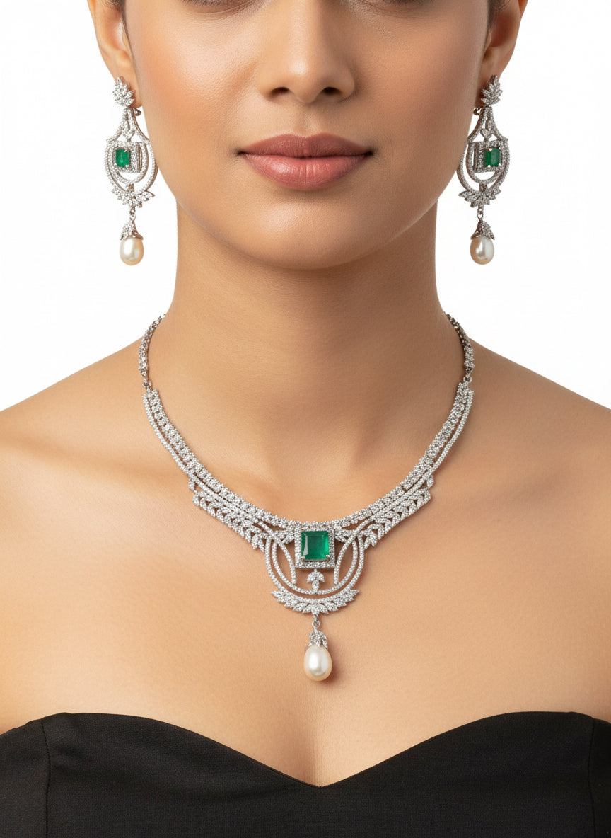 Emerald Royale Pearl Set