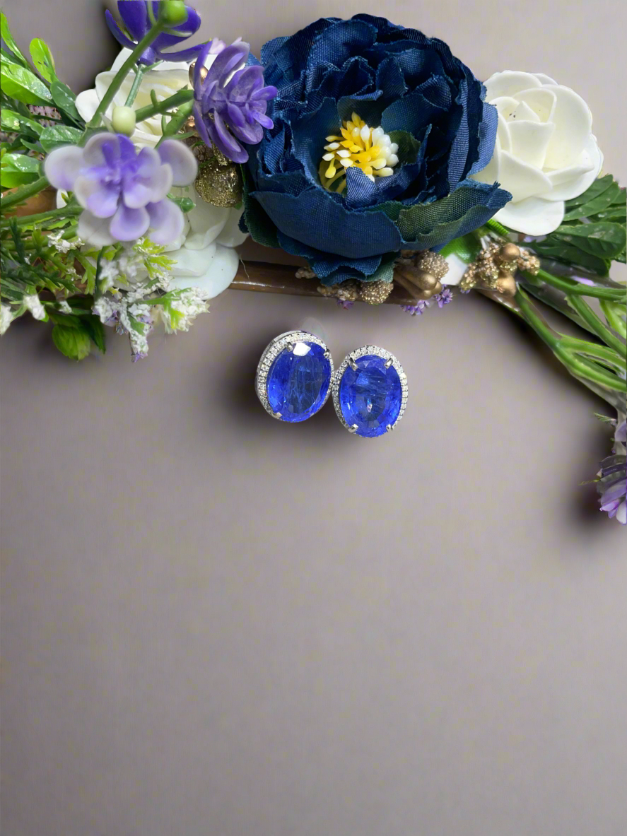 Blue Sapphire Studs