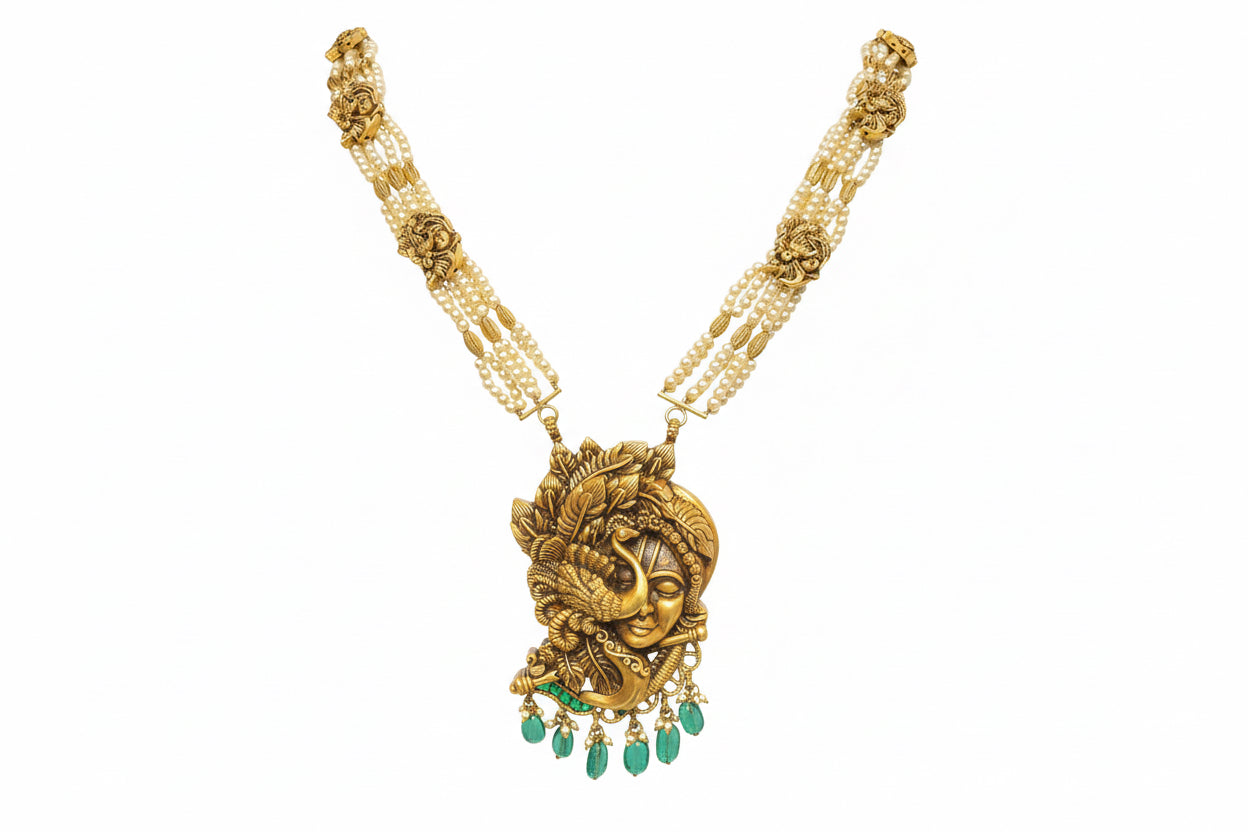 Royal Temple Pearl Necklace