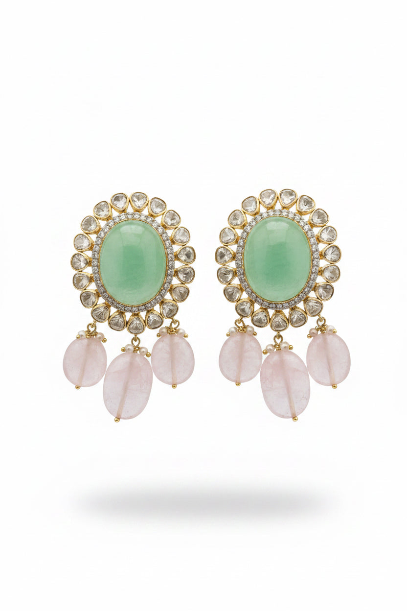 Celestial Jade Drop Earrings