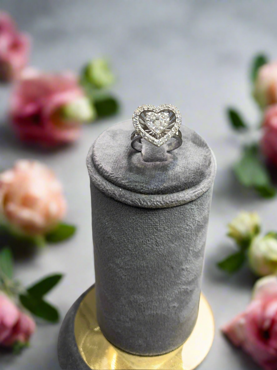 Heart Diamond Ring