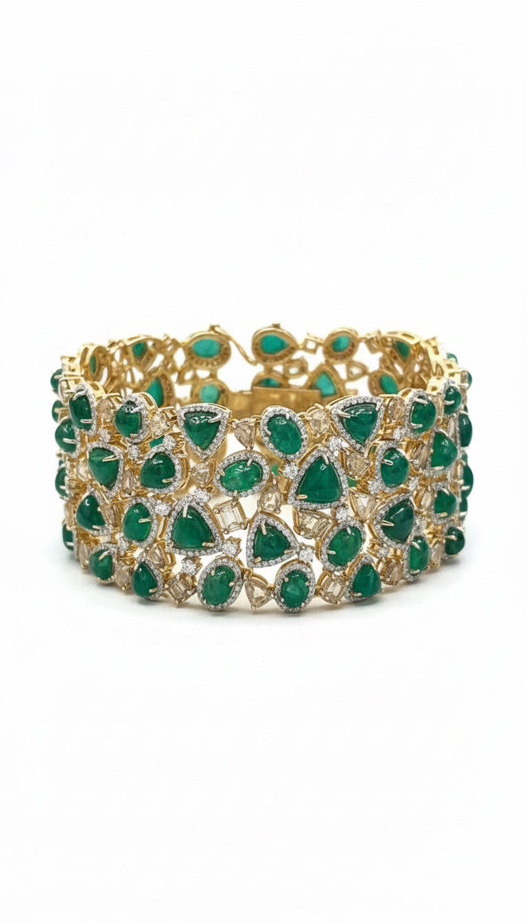Emerald Gold Bracelet