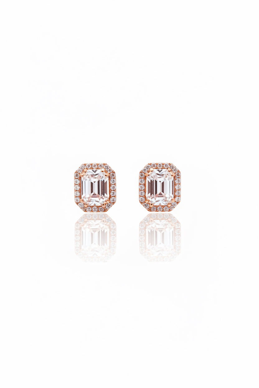 Pice cut diamond studs