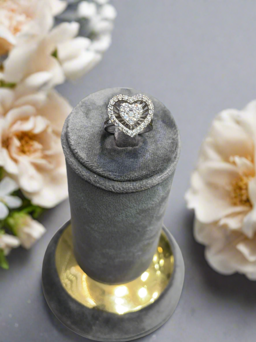 Heart Diamond Ring