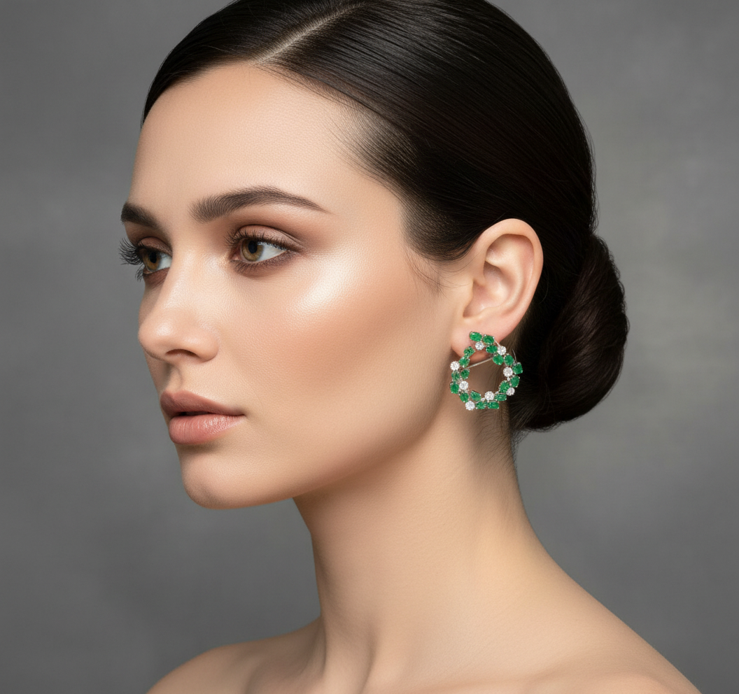 Emerald Embrace Earrings