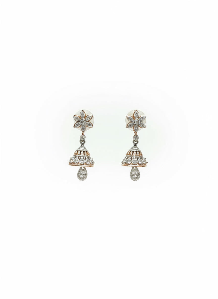 Crystal Bell Drop Earrings