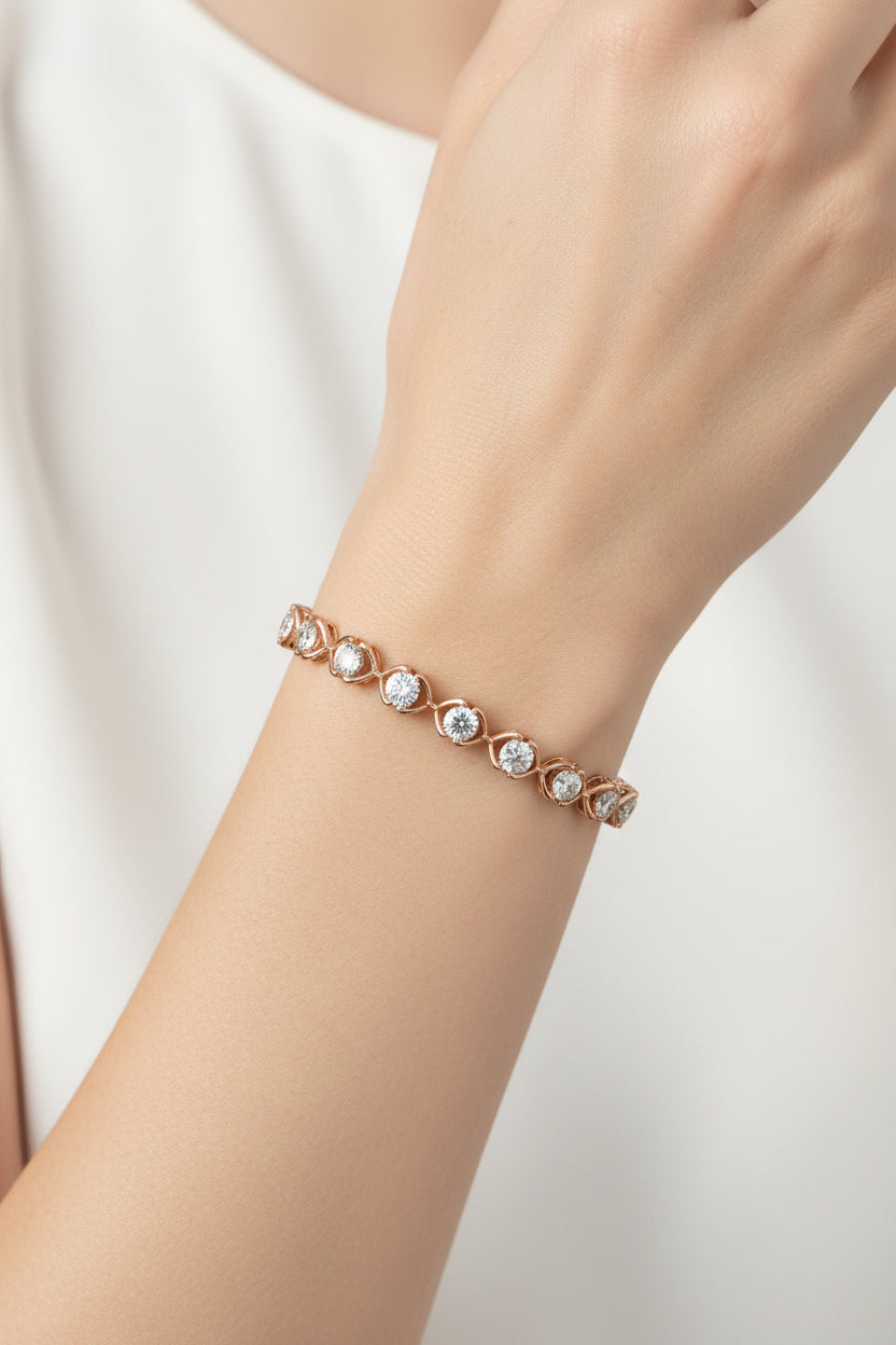 Floral Vine Diamond Bracelet