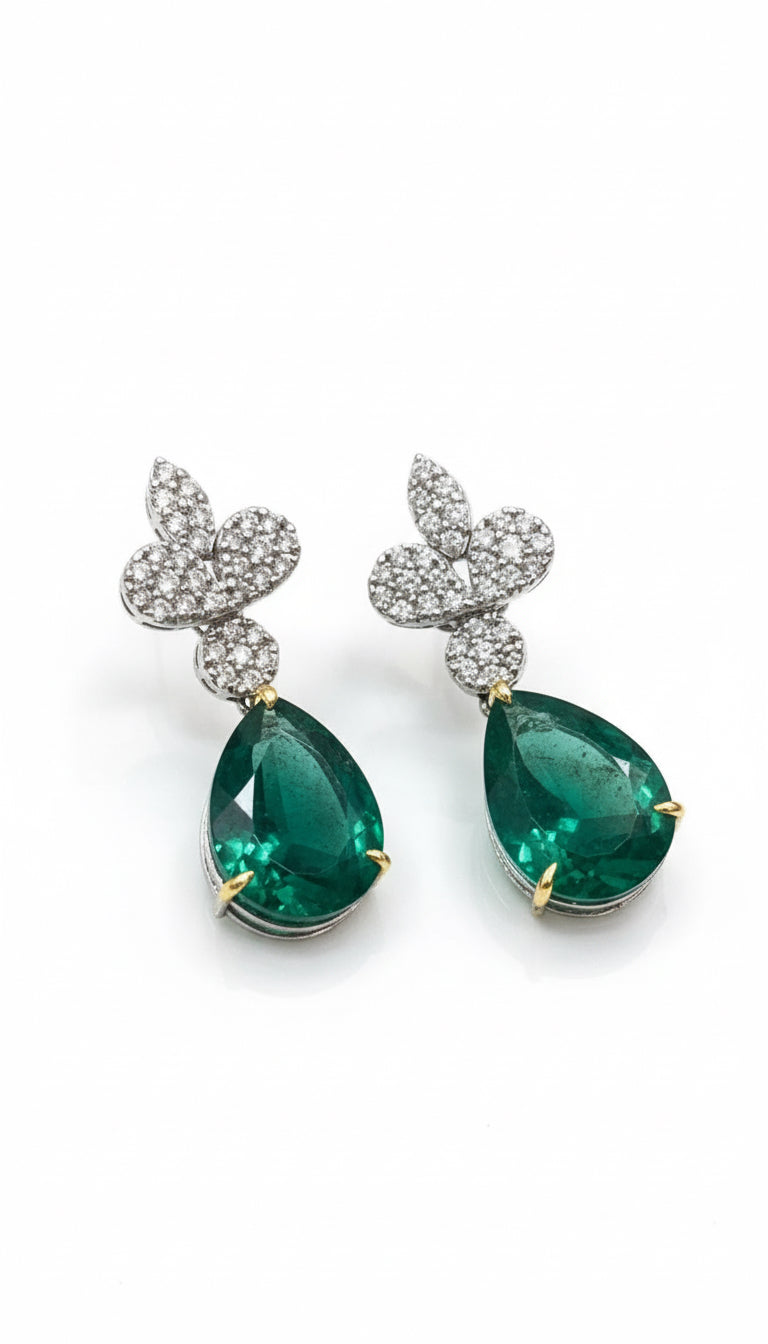 Emerald Drop Earrings