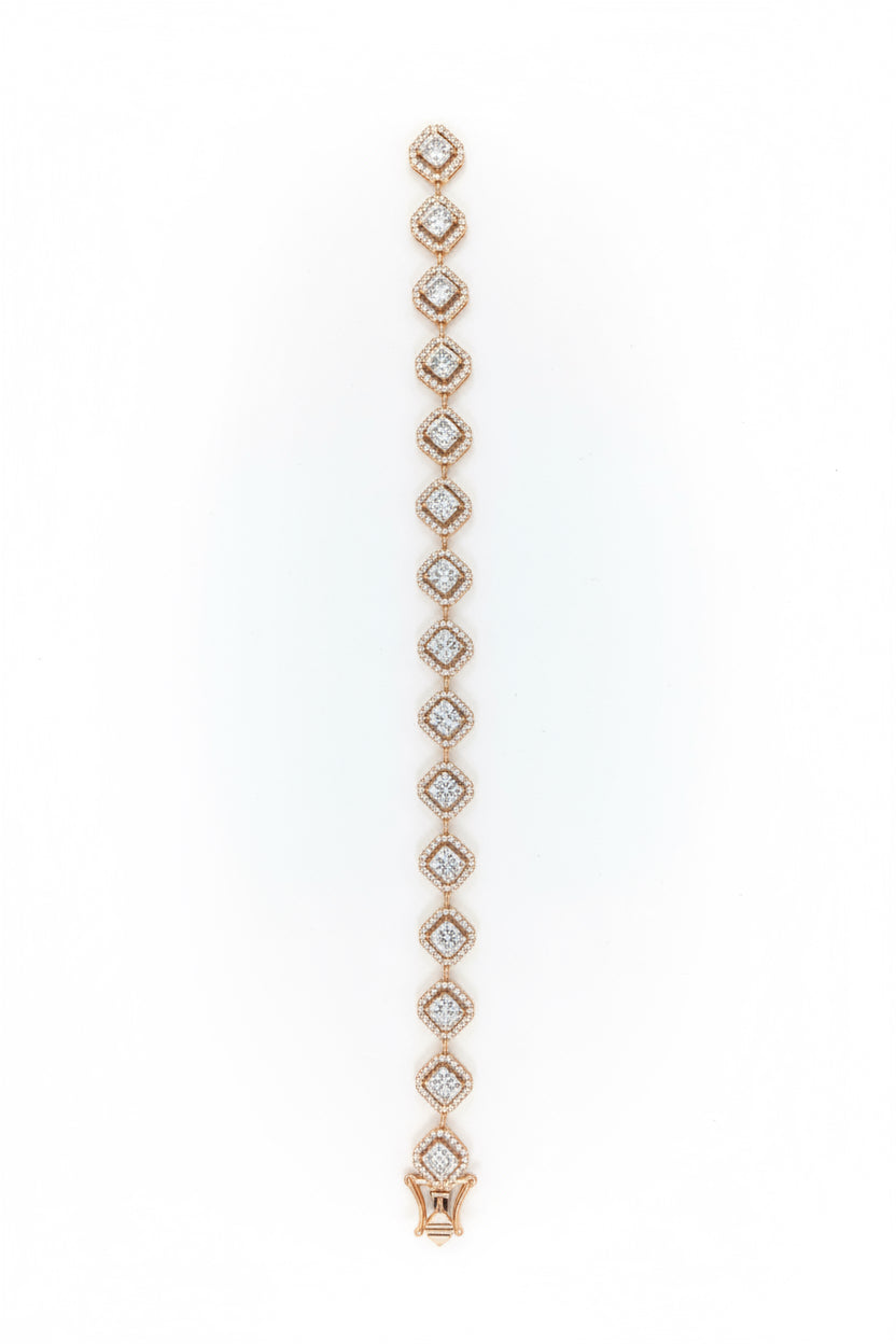 Emerald Cut Tennis Bracelet