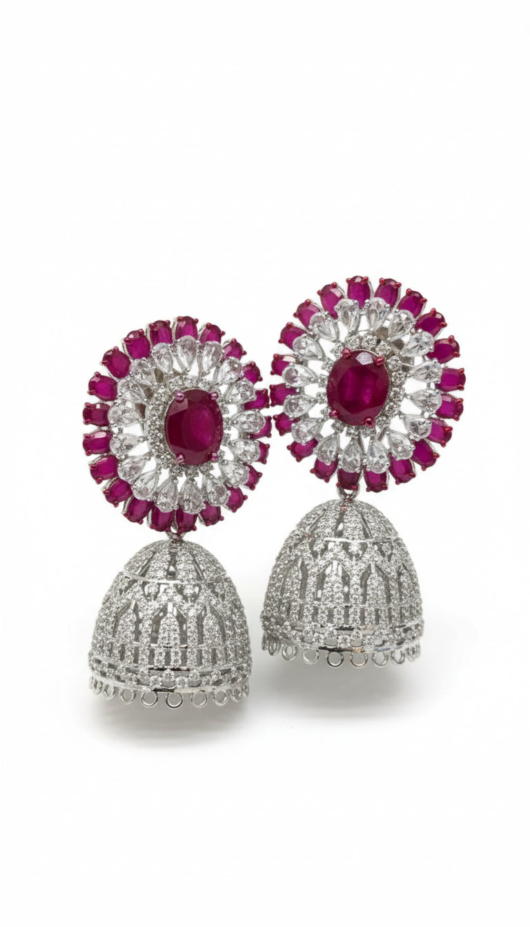 Diamond Royal Ruby Radiance Earrings