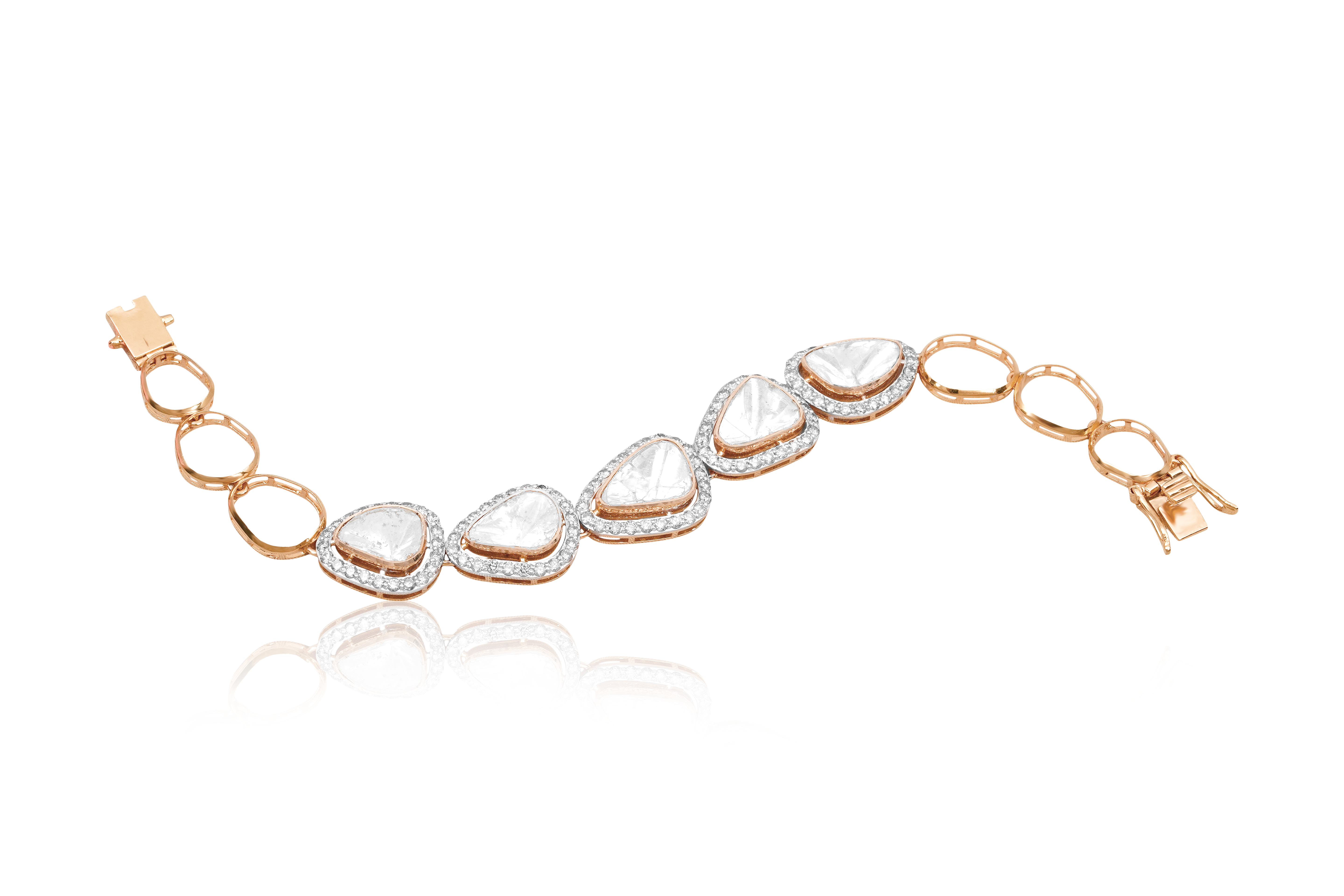 Sparkling Mosaic Polki Diamond Bracelet