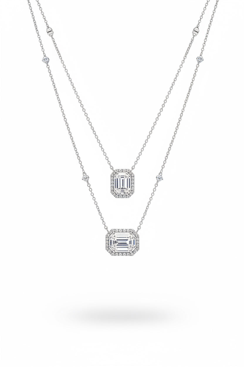 Pice cut diamond pendent