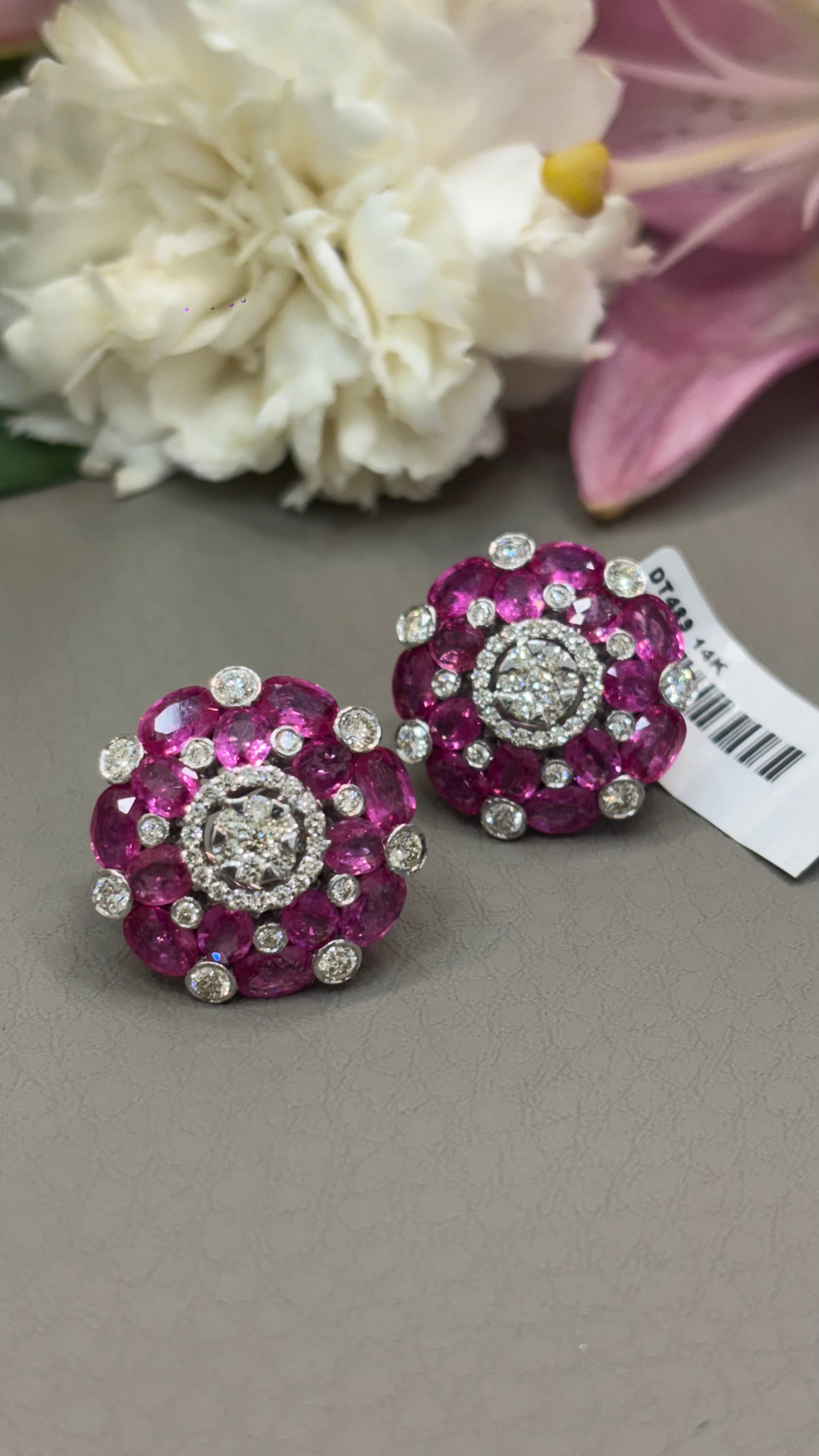 Ruby studs
