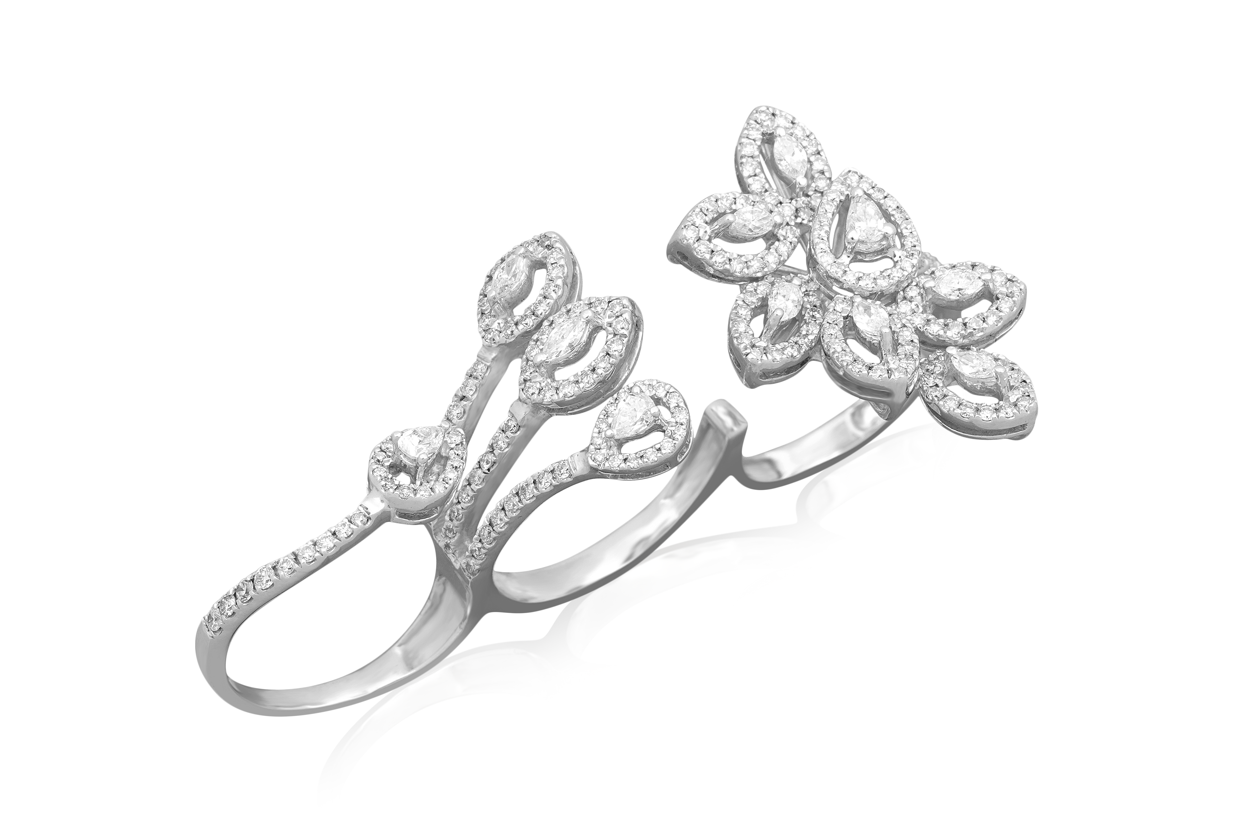 Diamond Olive Branch Ring