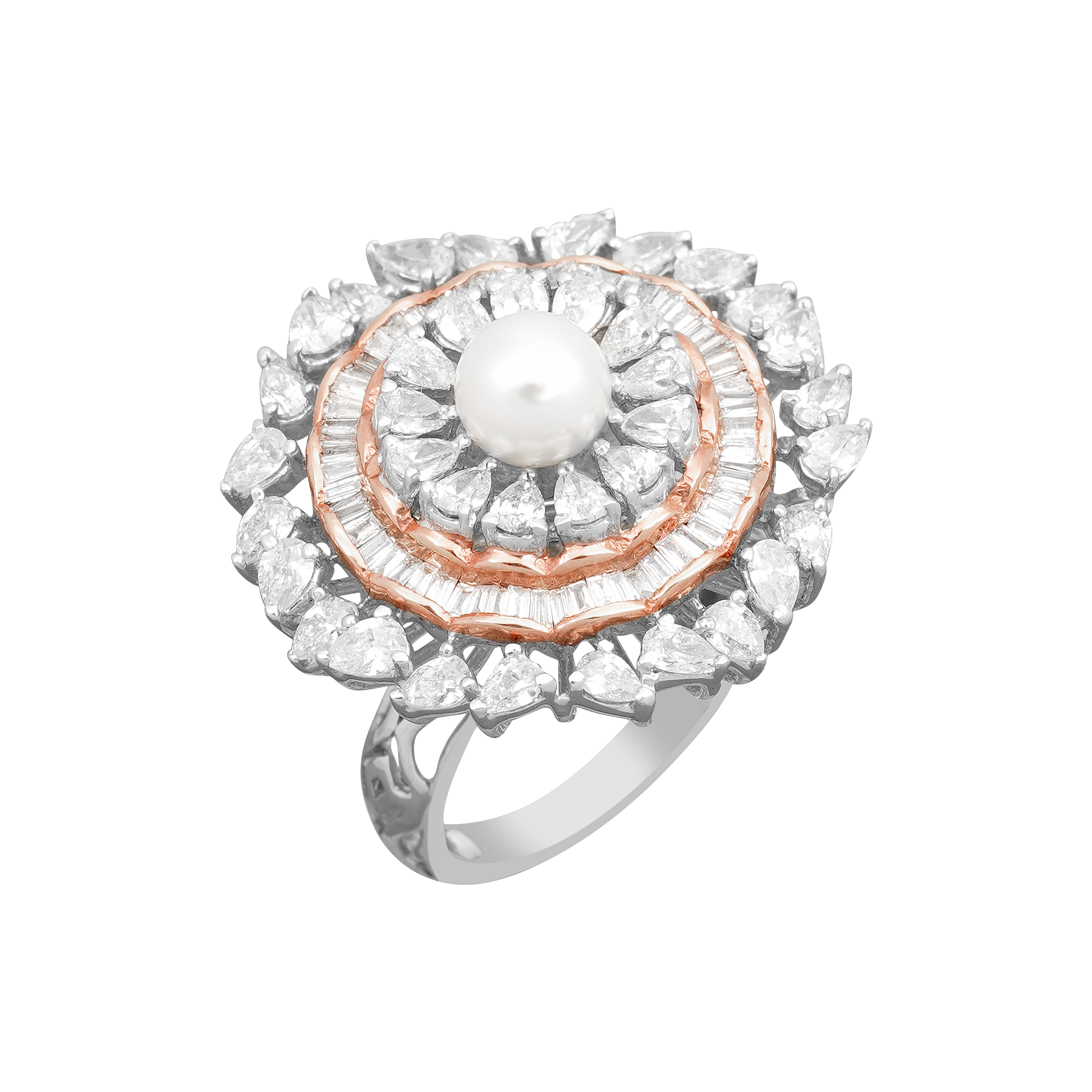 Rosemary Pearl Diamond ring