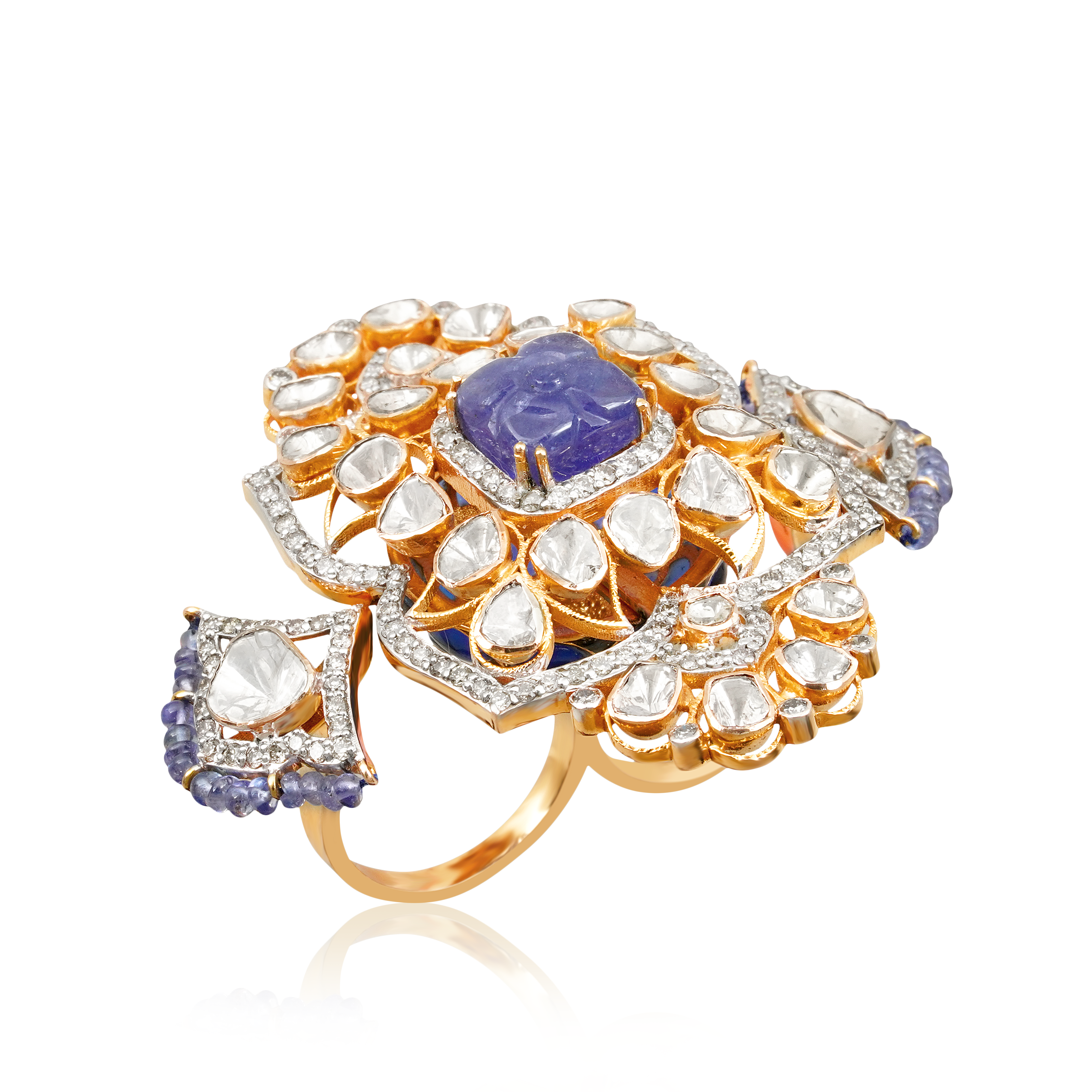 Tanzanite diamond ring