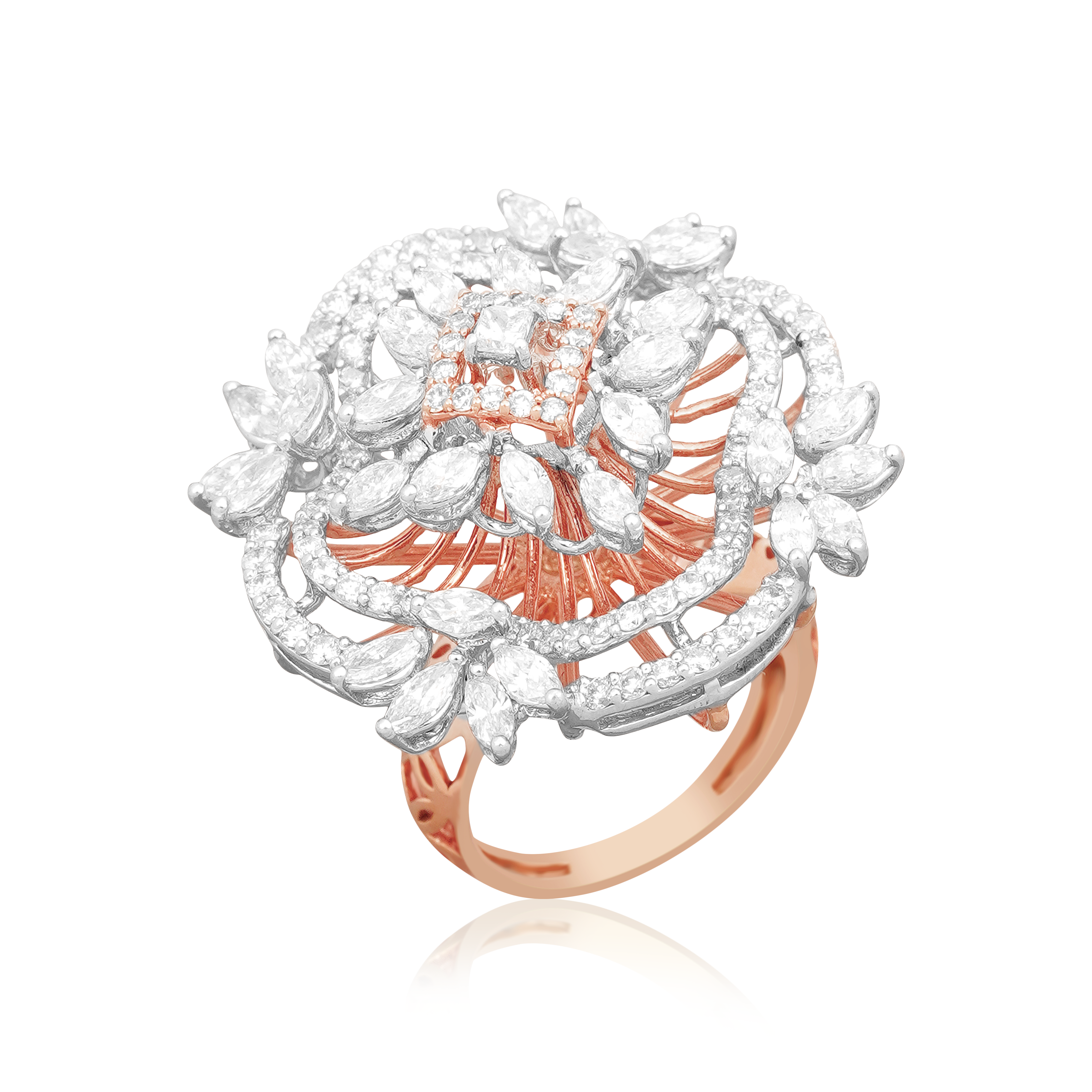 DIAMOND BLOSSOM RING