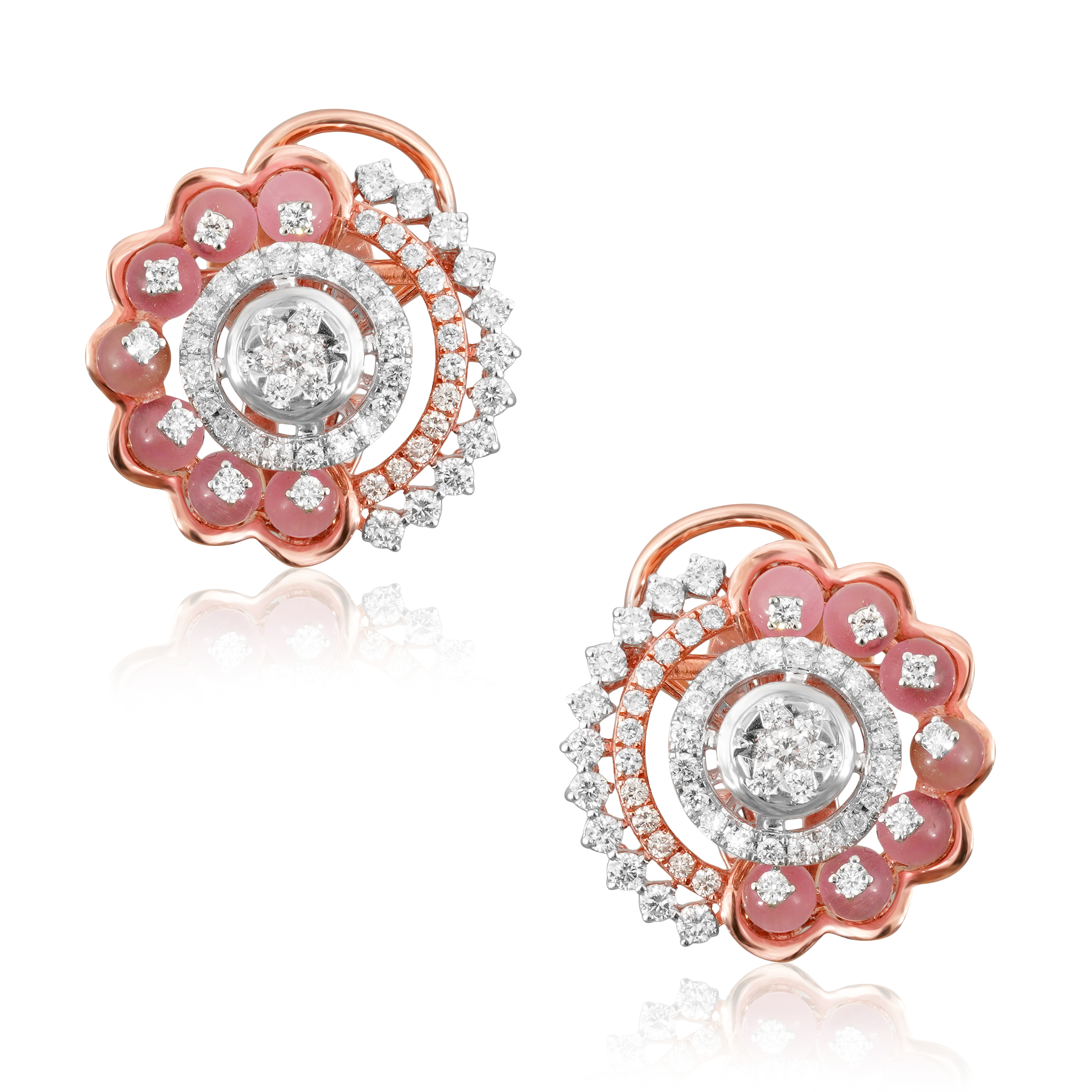 Cherry Blossom diamond earrings