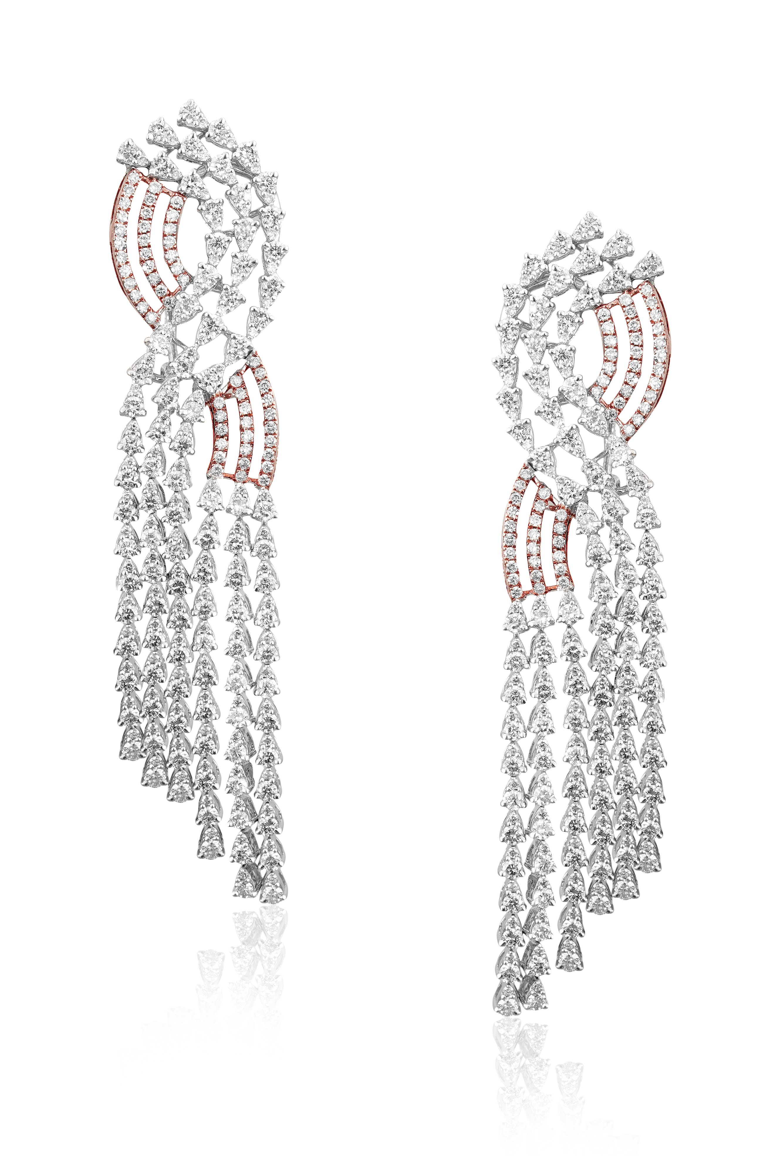 Dance of rose and white gold
