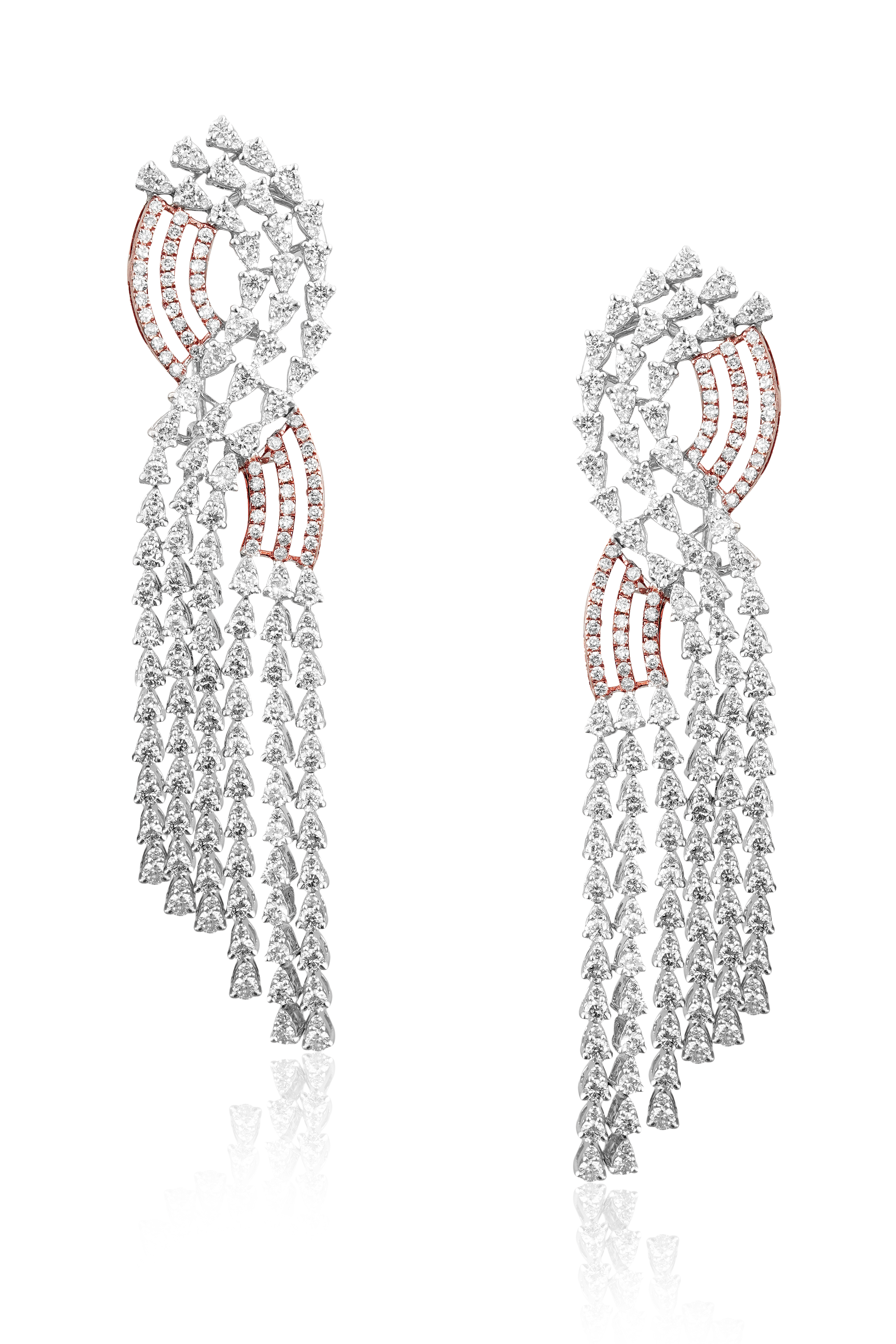 Crystal Tassle Diamond Earrings